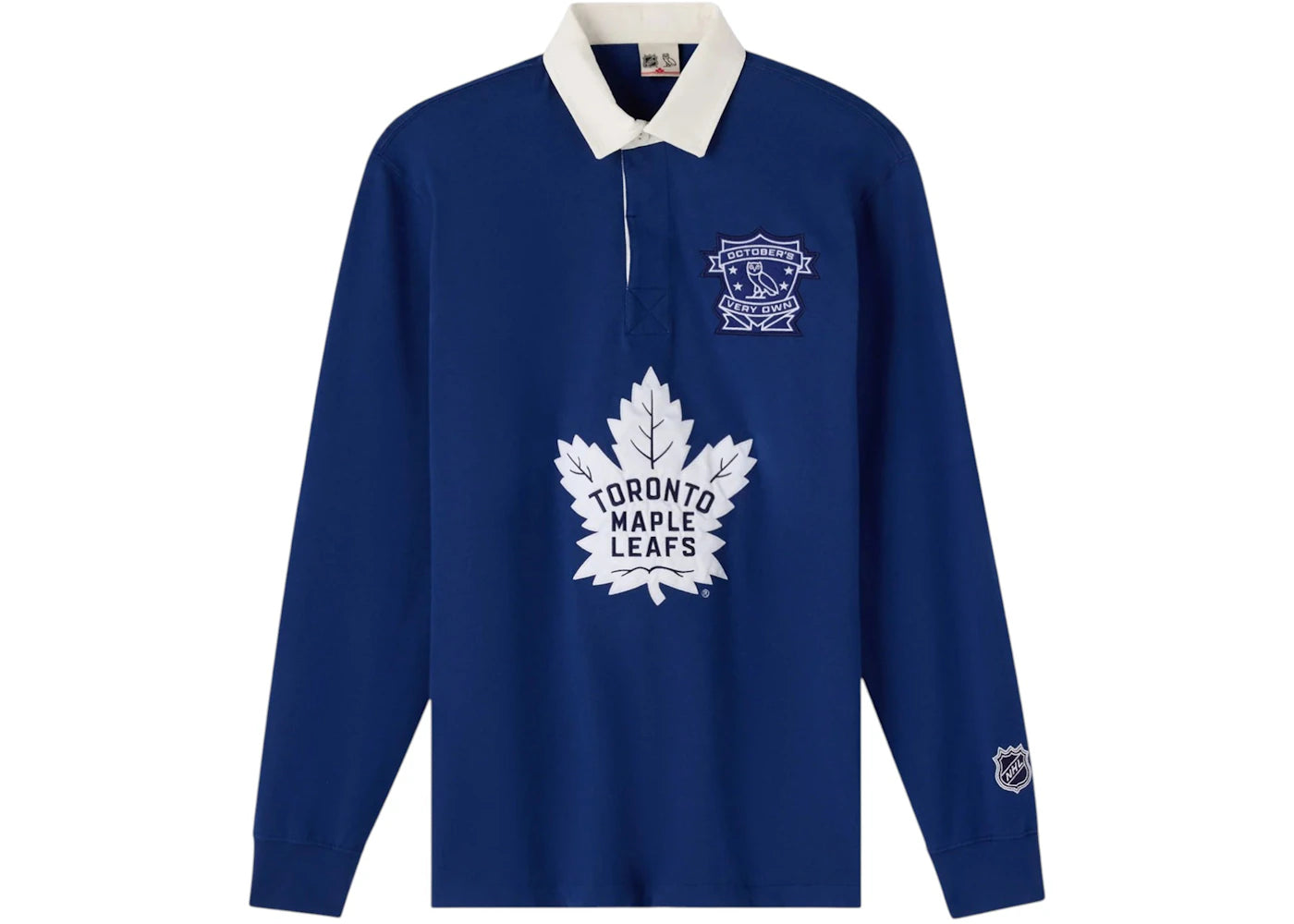 OVO NHL Toronto Maple Leafs Rugby Polo Blue