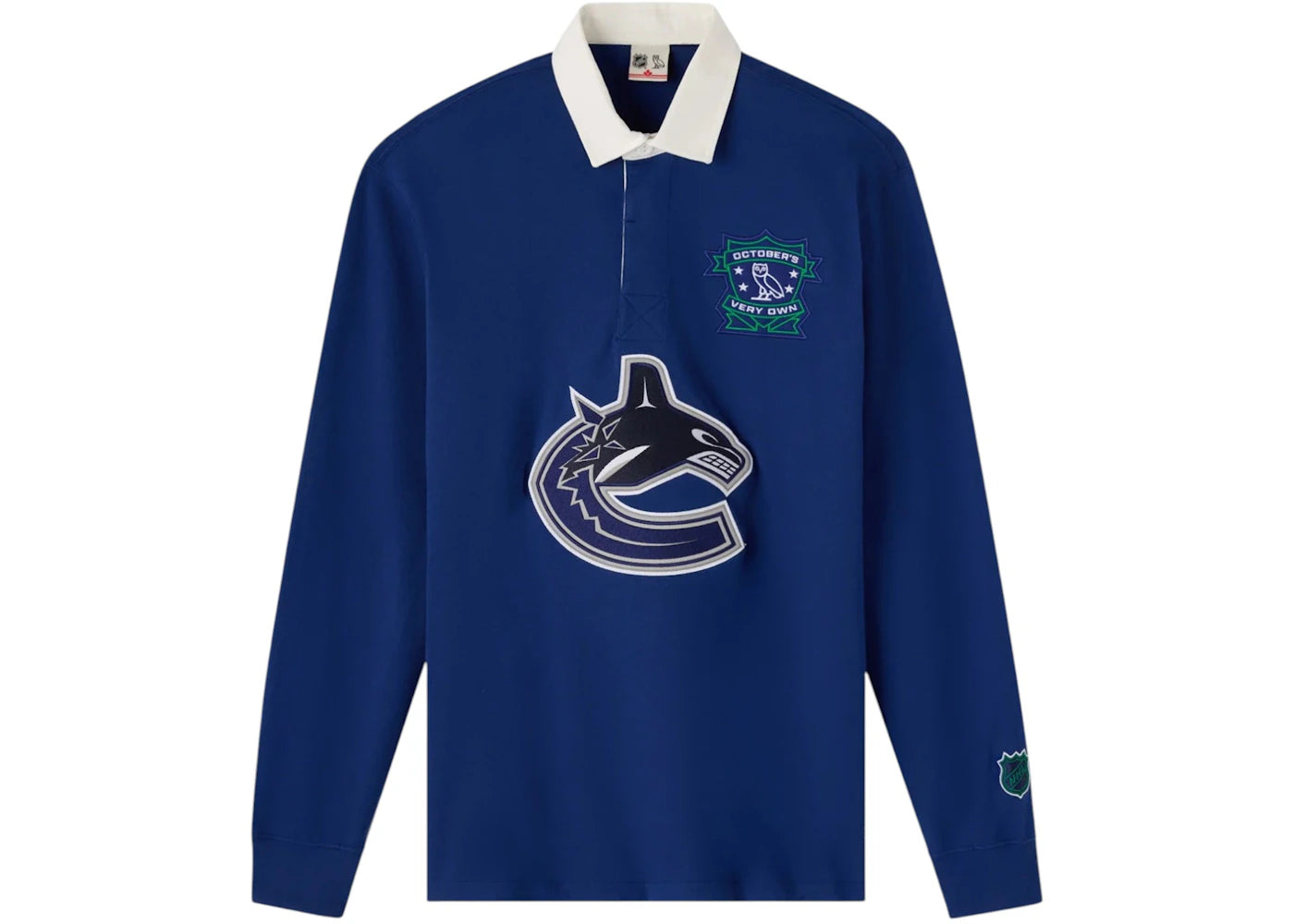 OVO NHL Vancouver Canucks Rugby Polo Blue
