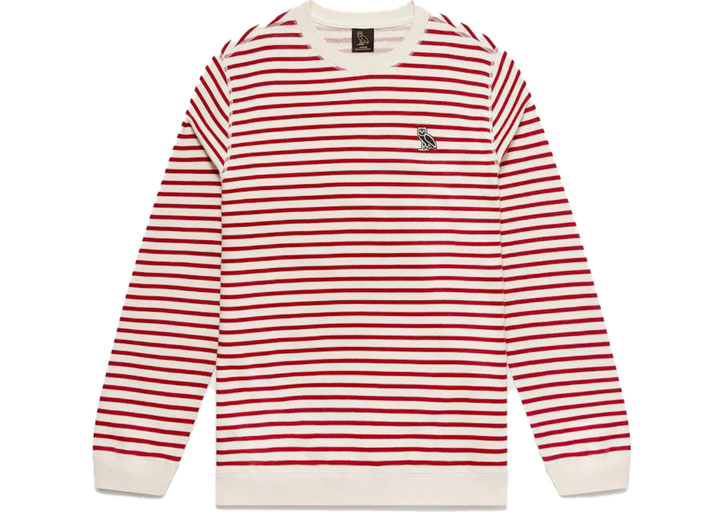 OVO Nautical Stripe Crewneck Red