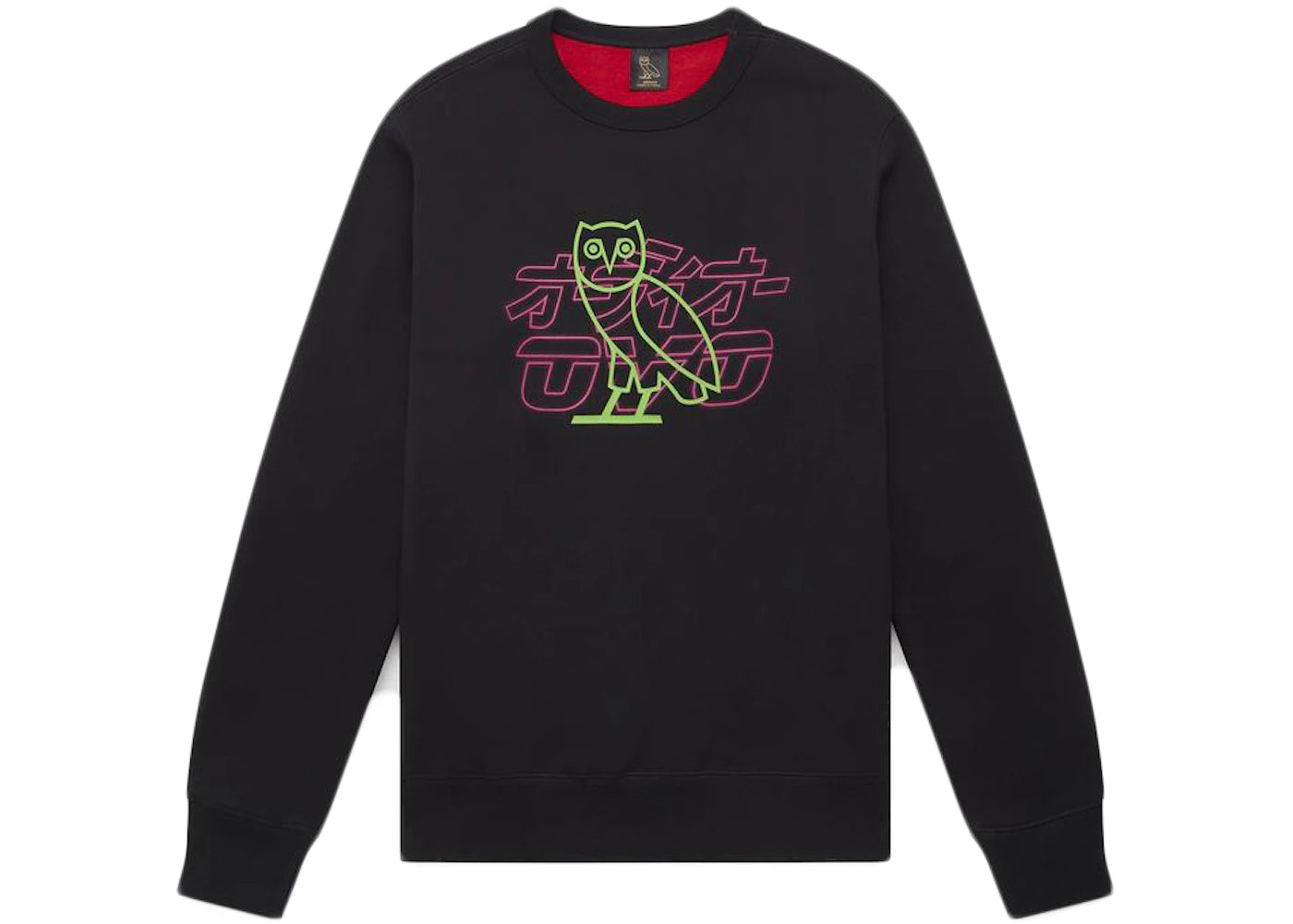 OVO Neon Light Crewneck Black/Red