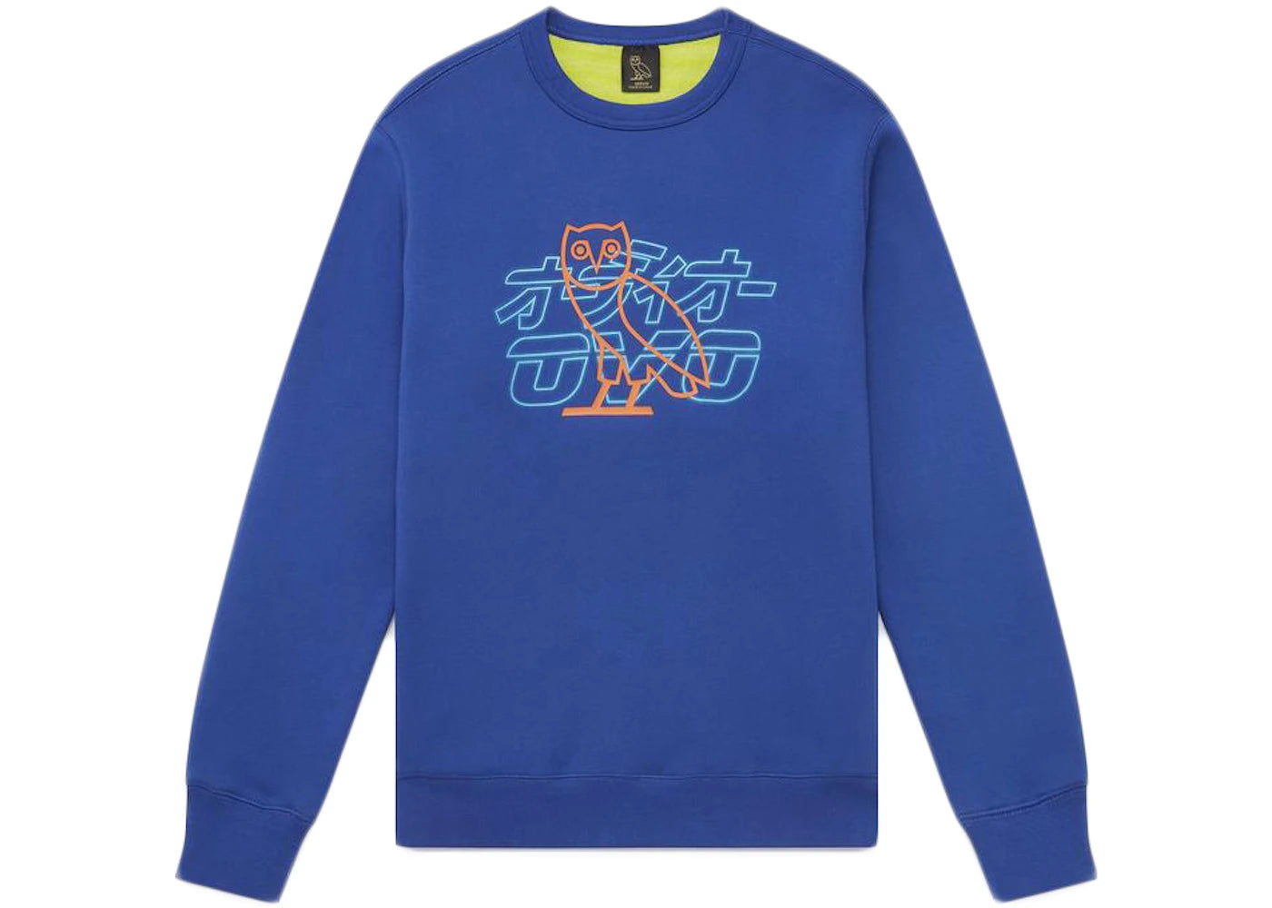 OVO Neon Light Crewneck Royal Blue/Lime