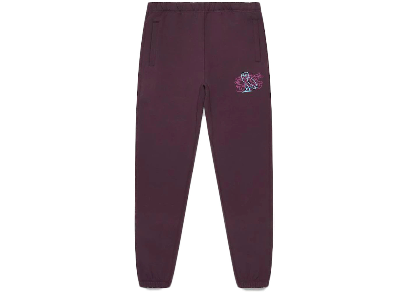 OVO Neon Light Sweatpant Wine/Pine