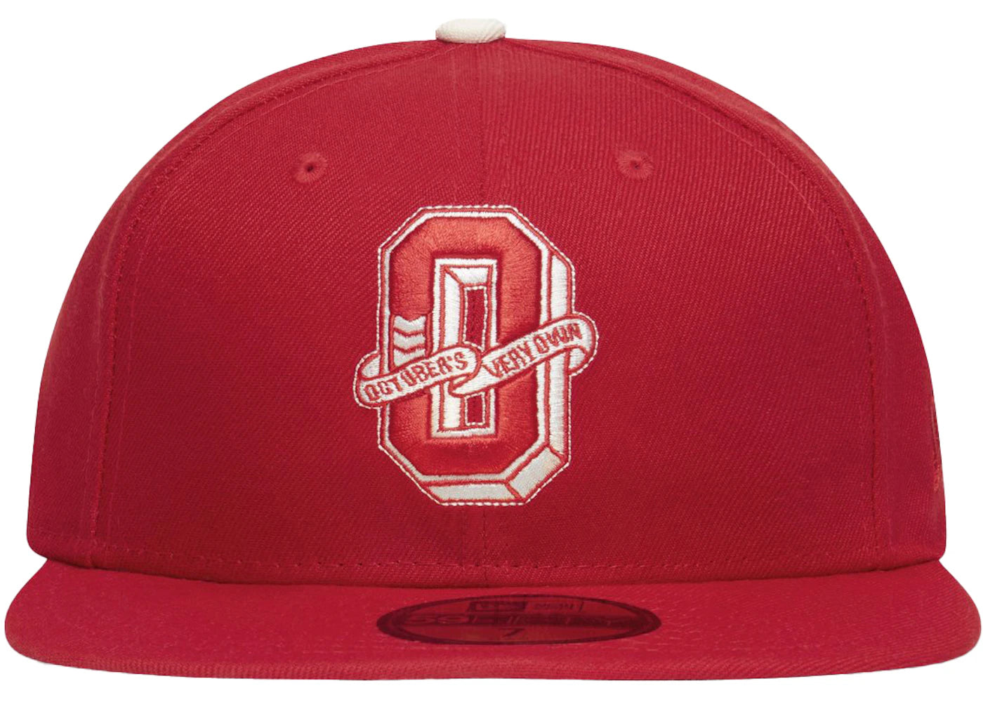 OVO New Era Varsity Logo 59Fifty Fitted Hat Red