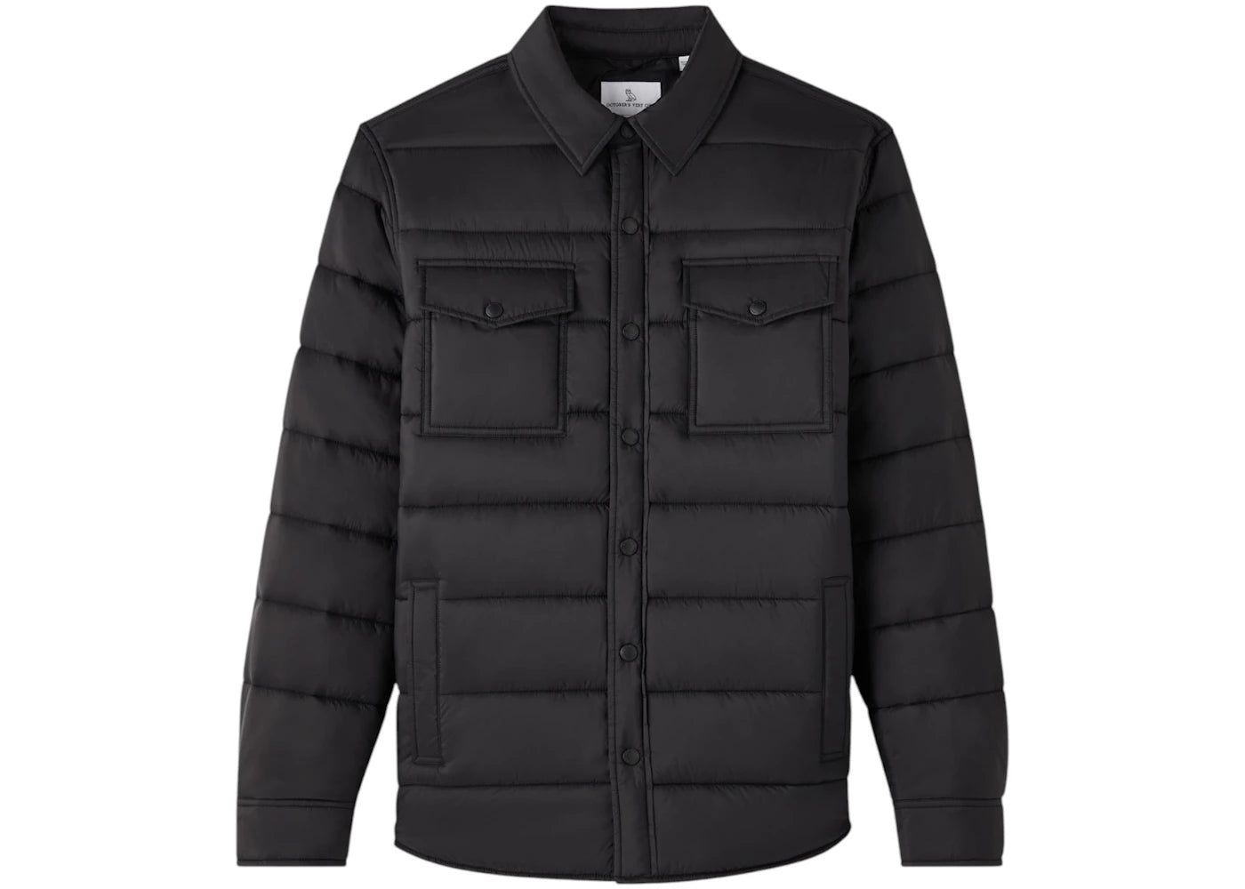 OVO Nylon Quilted Shirt Jacket Black