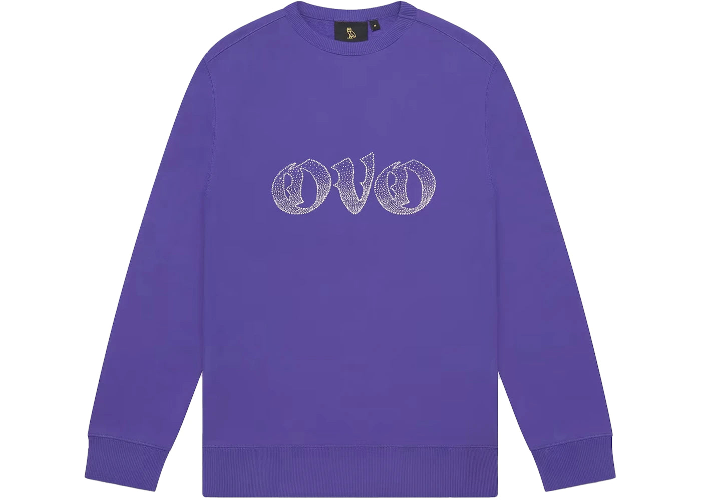 OVO Old English Rhinestone Crewneck Purple