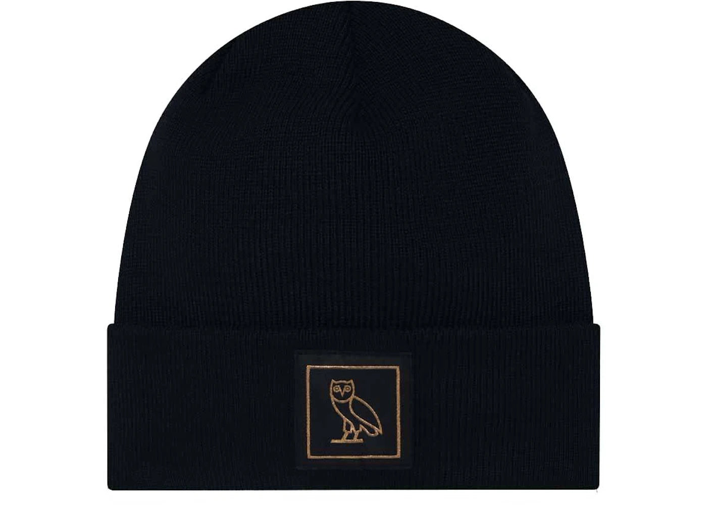 OVO Owl Badge Wool Beanie Black