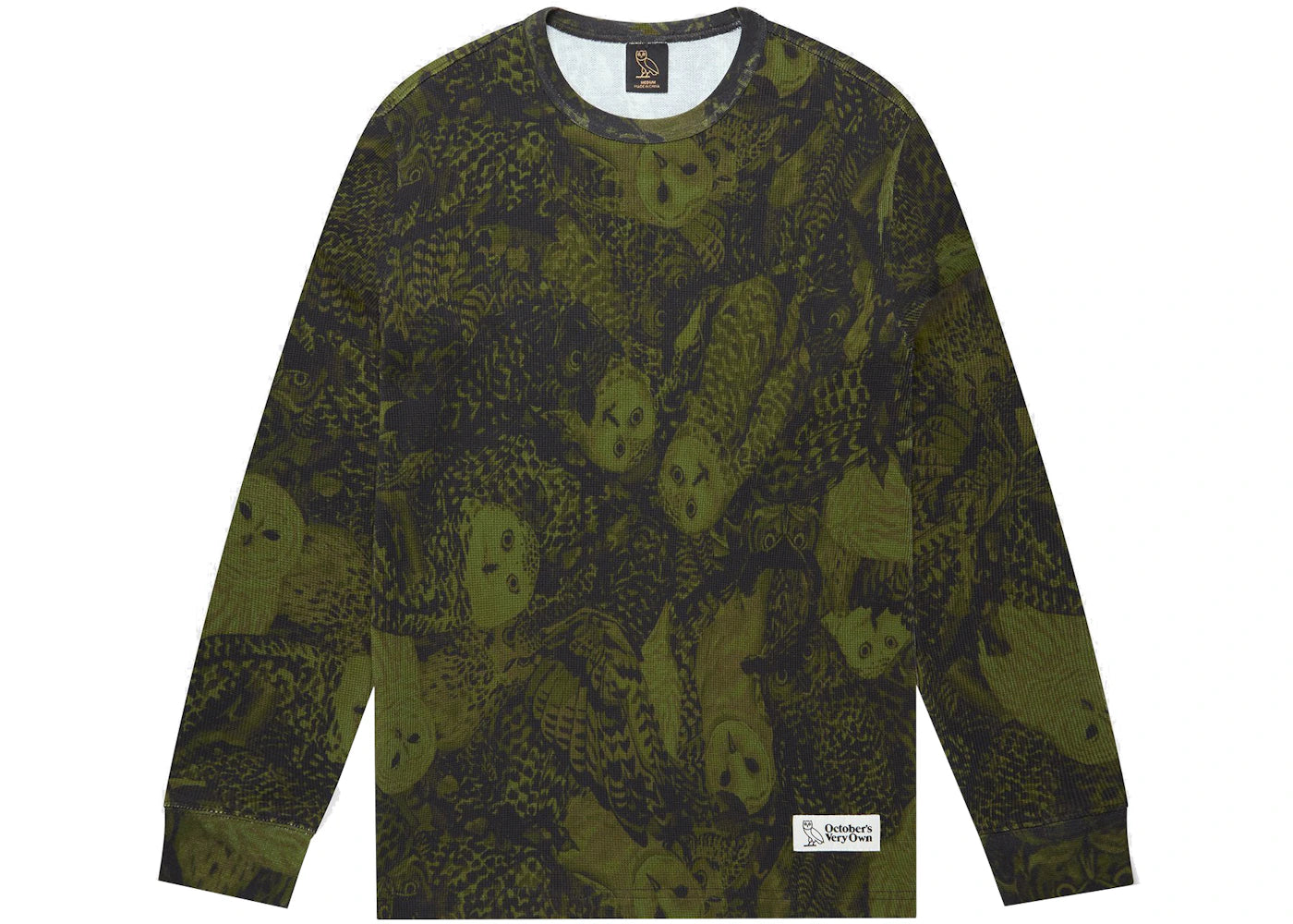 OVO Owl Camo Longsleeve Thermal Olive Camo