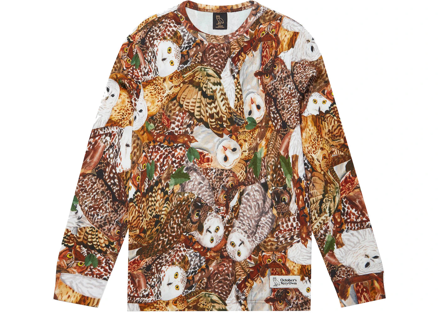 OVO Owl Camo Longsleeve Thermal Woodland Camo