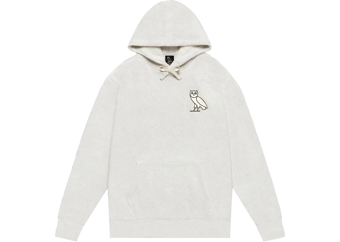 OVO Owl Plush Hoodie Ash Heather Grey