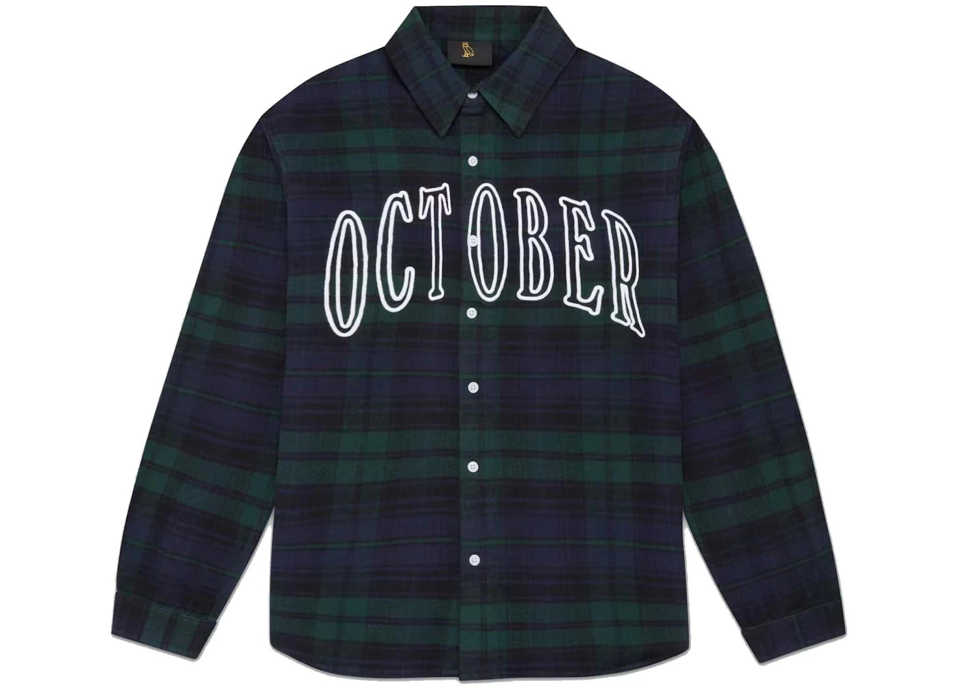 OVO Plaid Flannel Shirt Green/Black