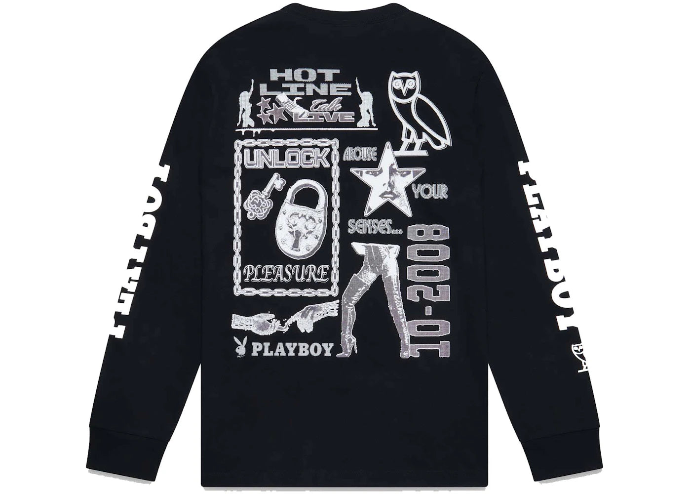 OVO Playboy Hotline Longsleeve T-Shirt Black