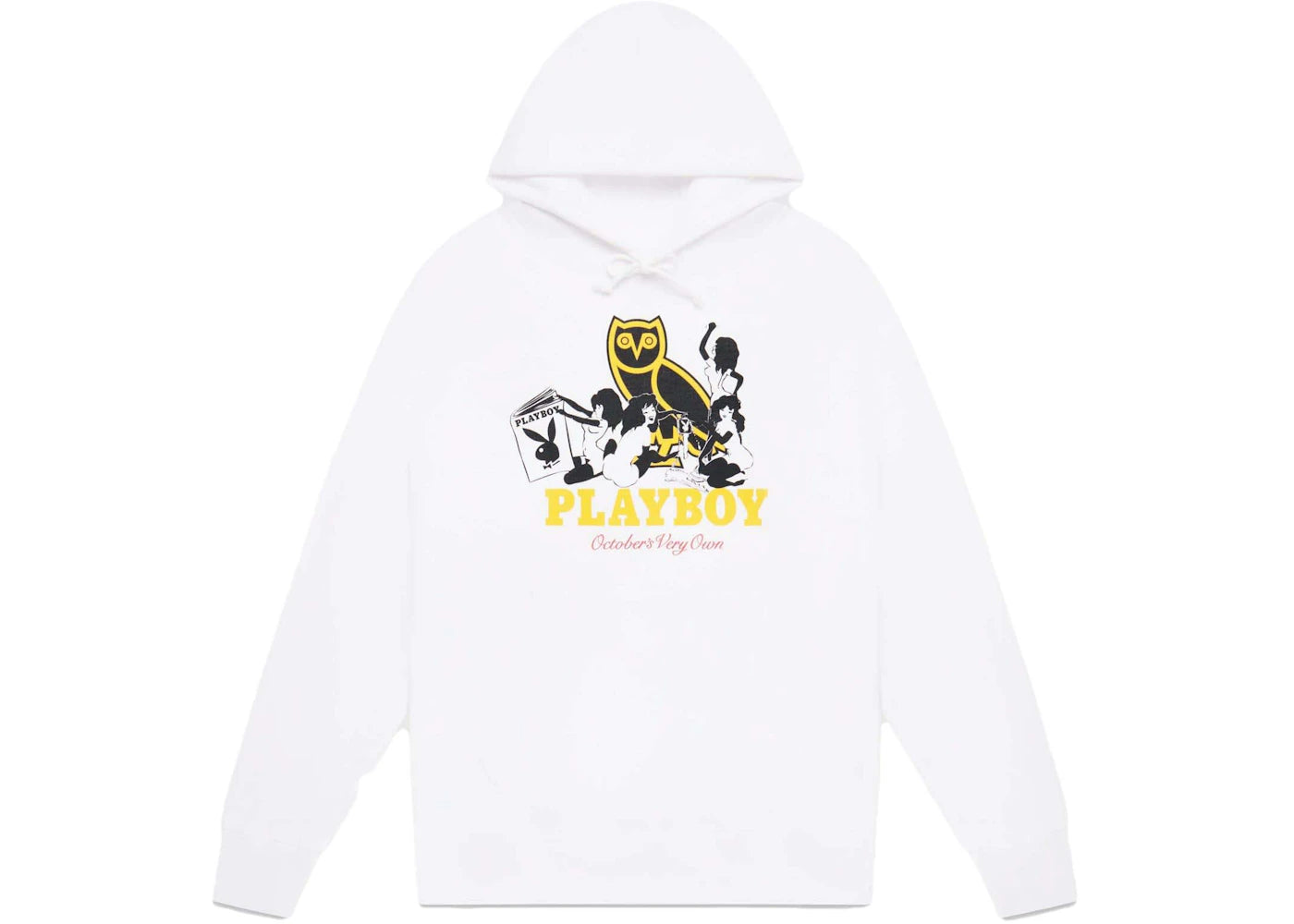 OVO Playboy Pin-Up Hoodie White