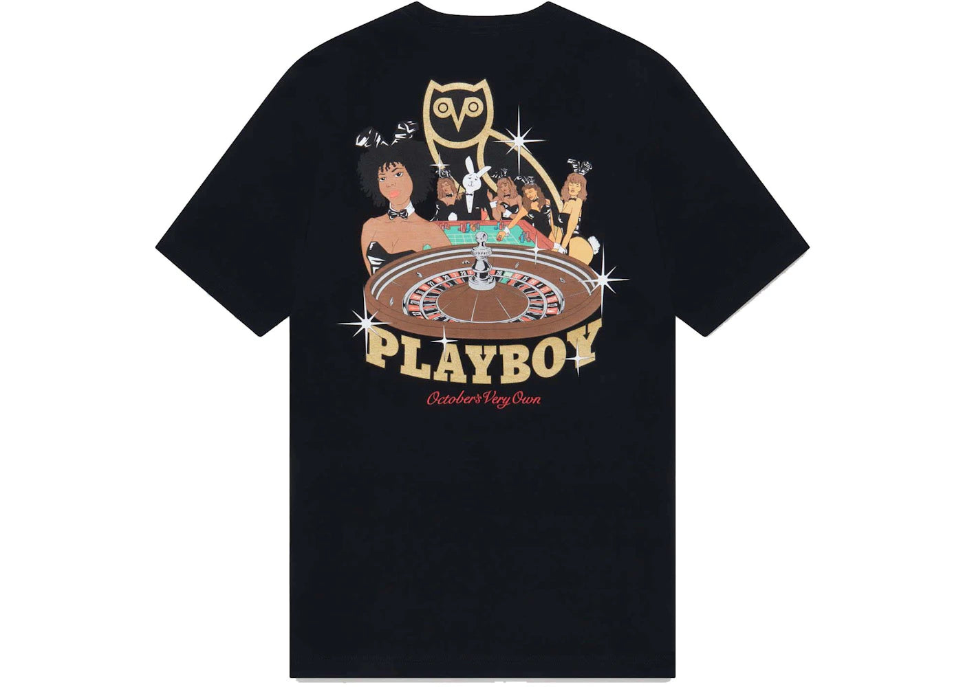 OVO Playboy Roulette T-Shirt Black