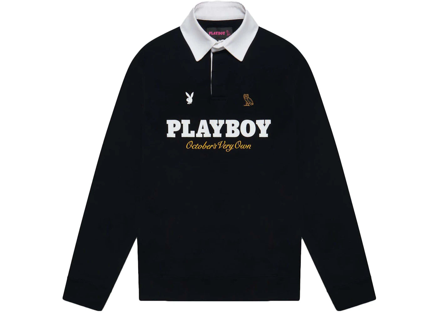 OVO Playboy Rugby Polo Black