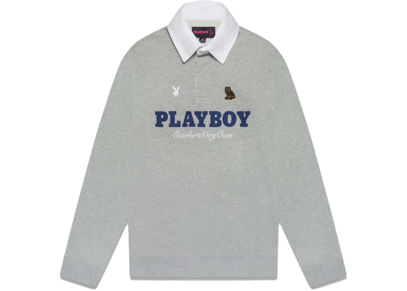 OVO Playboy Rugby Polo Heather Grey