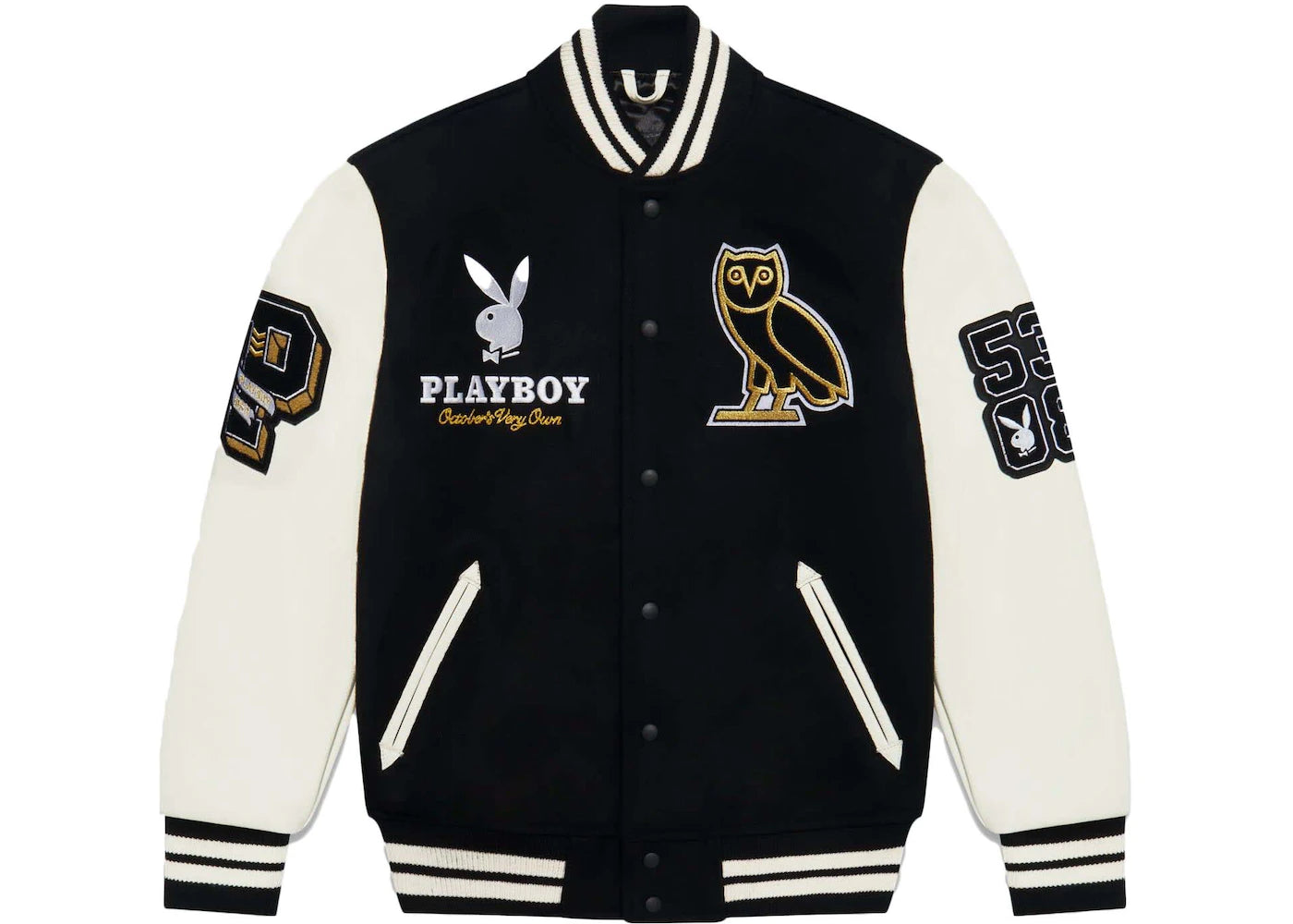 OVO Playboy Varsity Jacket Black