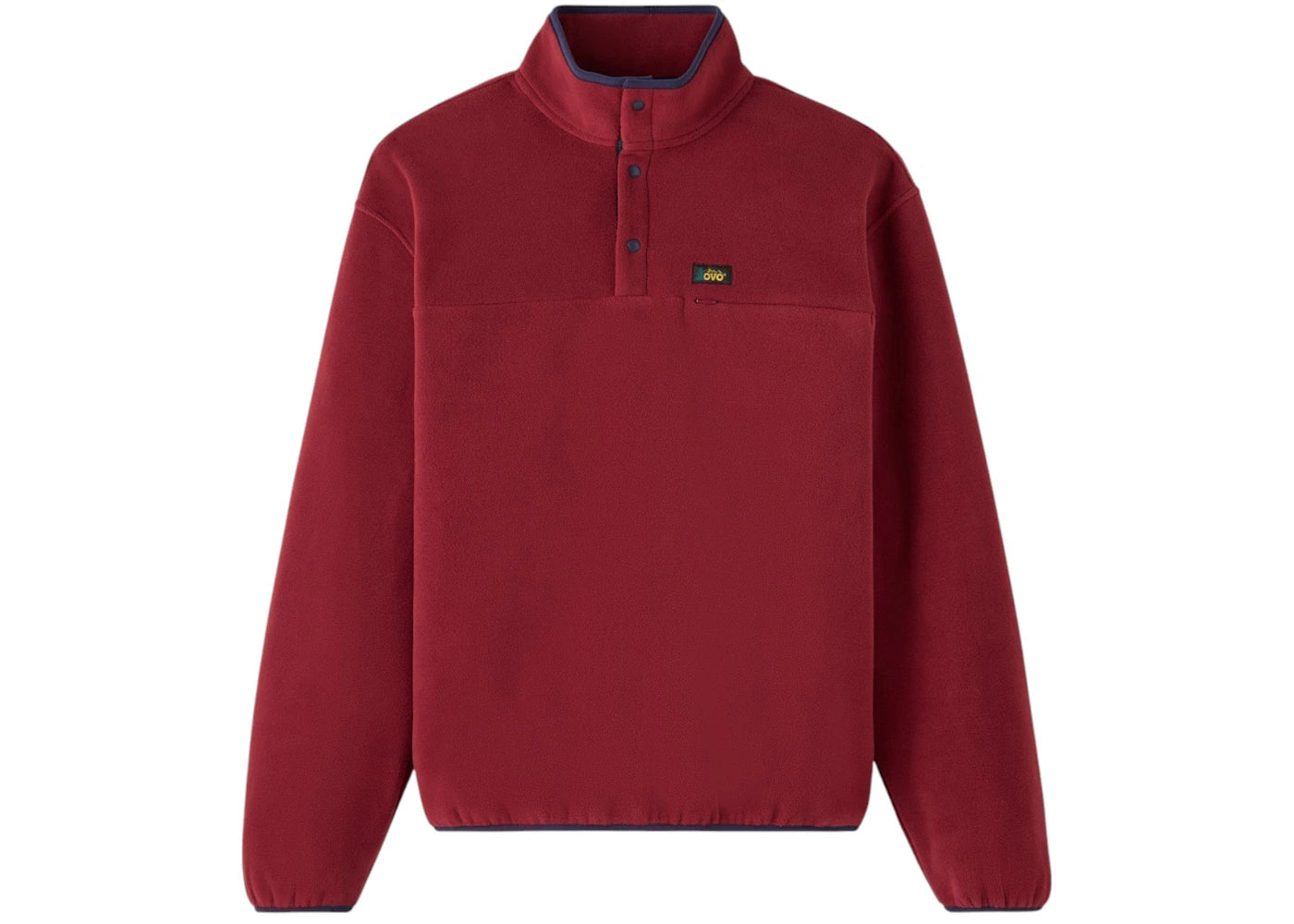 OVO Polartec Fleece Mockneck Dark Crimson