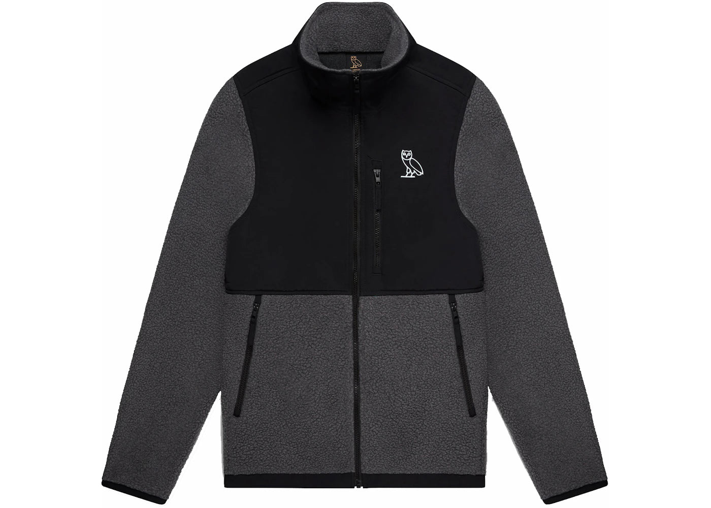 OVO Polartec Fleece Nylon Jacket Heather Grey