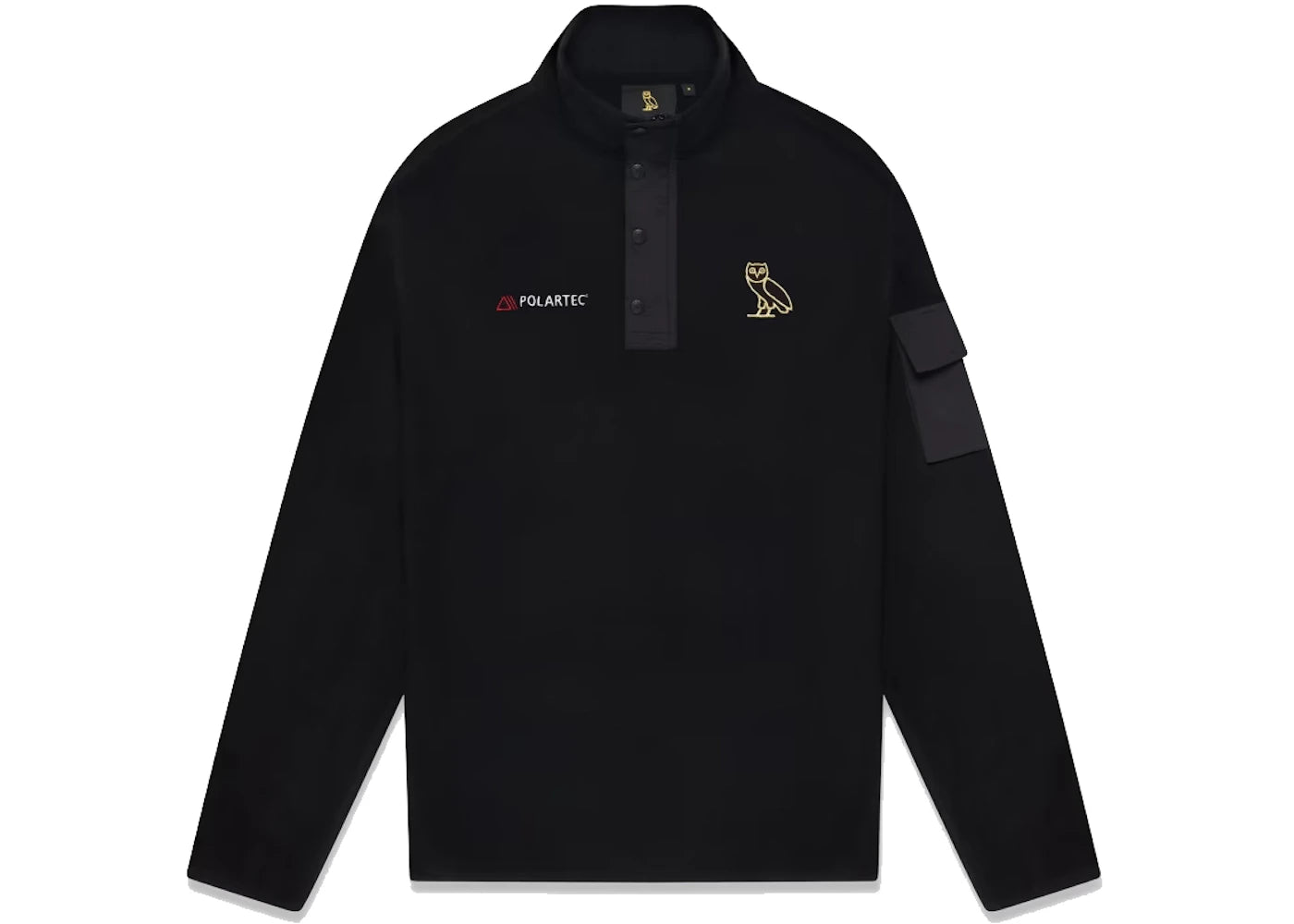 OVO Polartec Thermal Pro Fleece Mock Neck Black