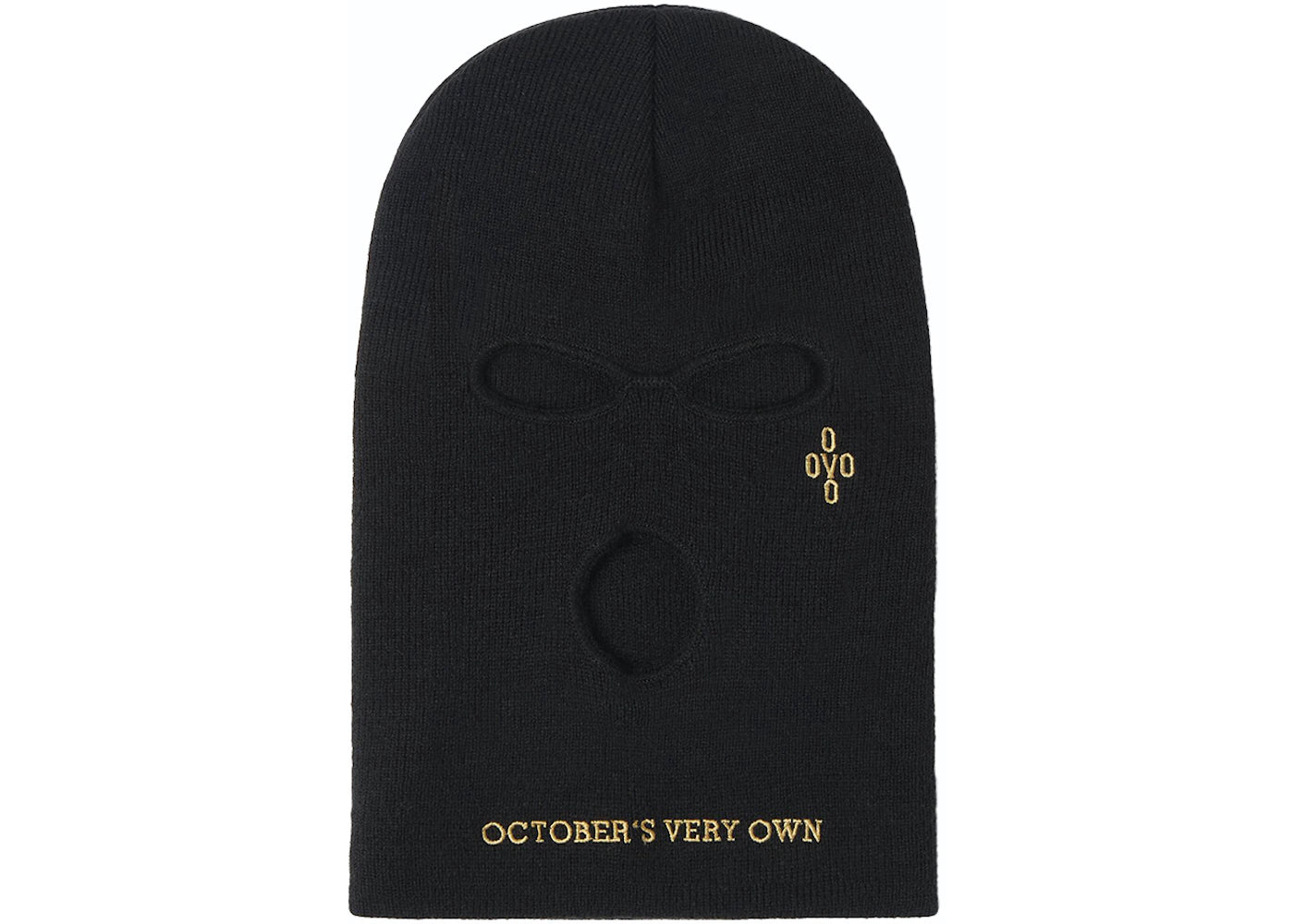 OVO Pom Pom Balaclava Mask Black