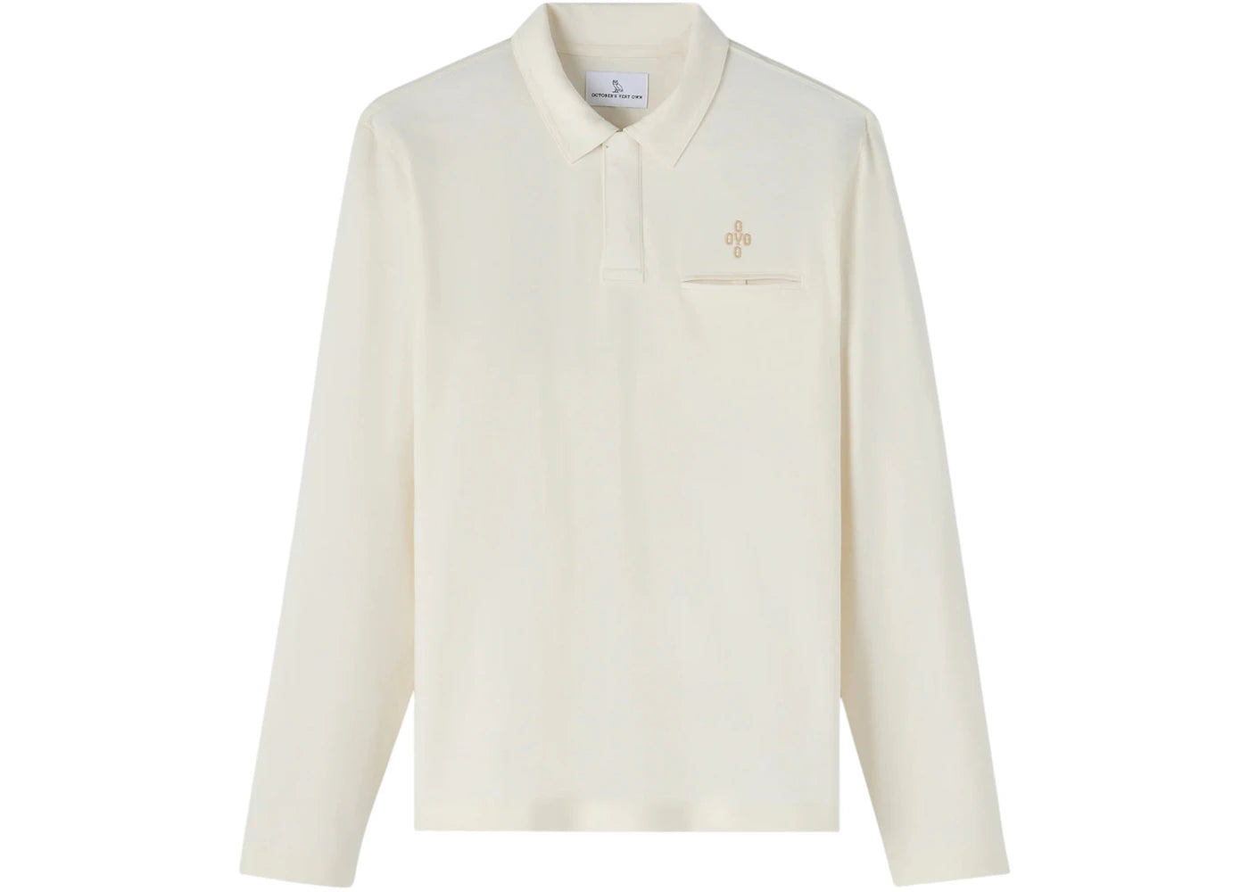 OVO Pom Pom Long-Sleeve Polo Beige