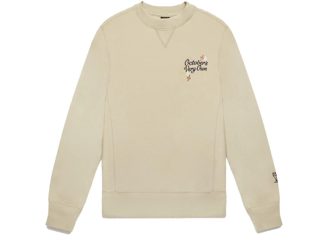 OVO Pompom Script Crewneck Beige