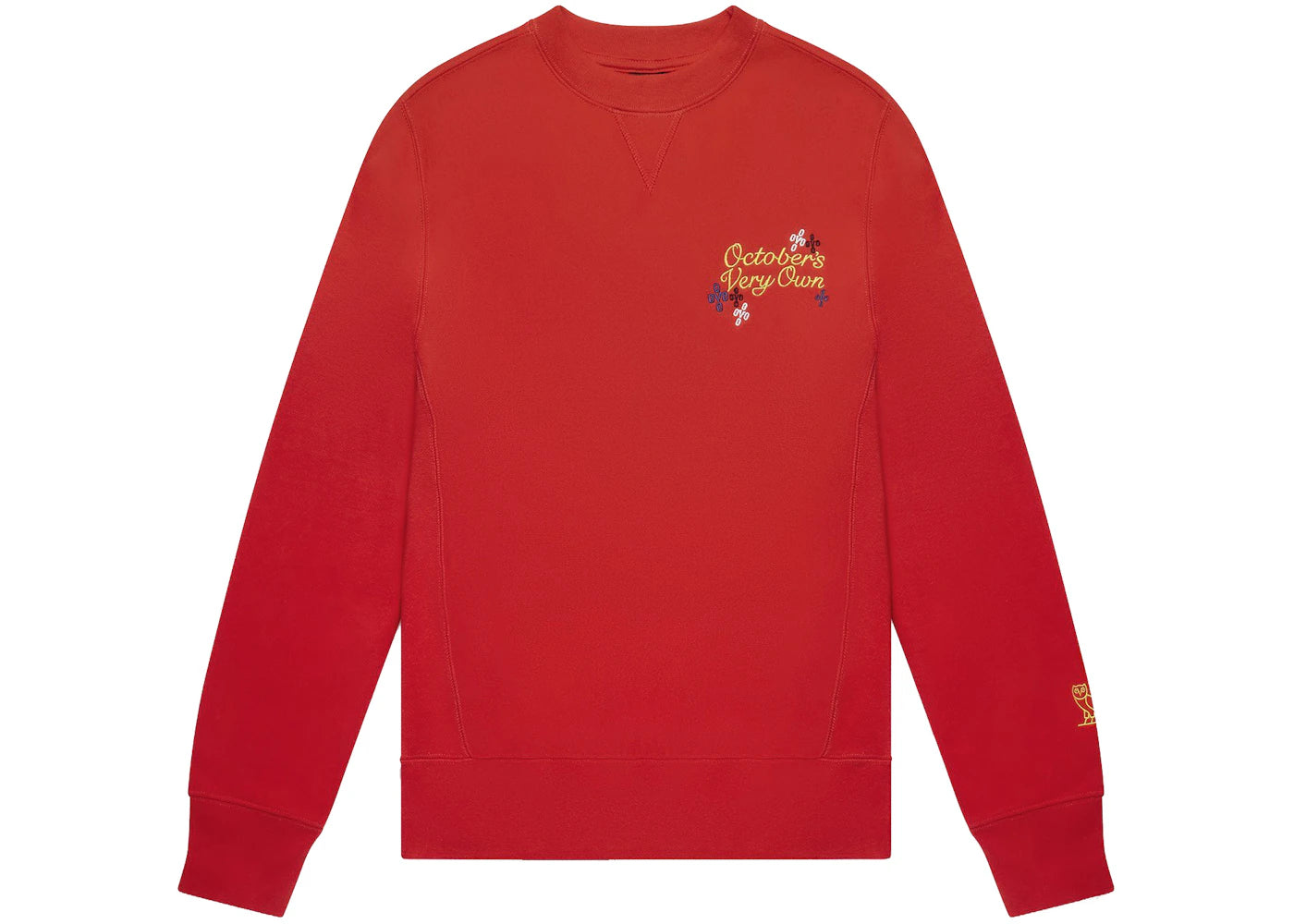 OVO Pompom Script Crewneck Red