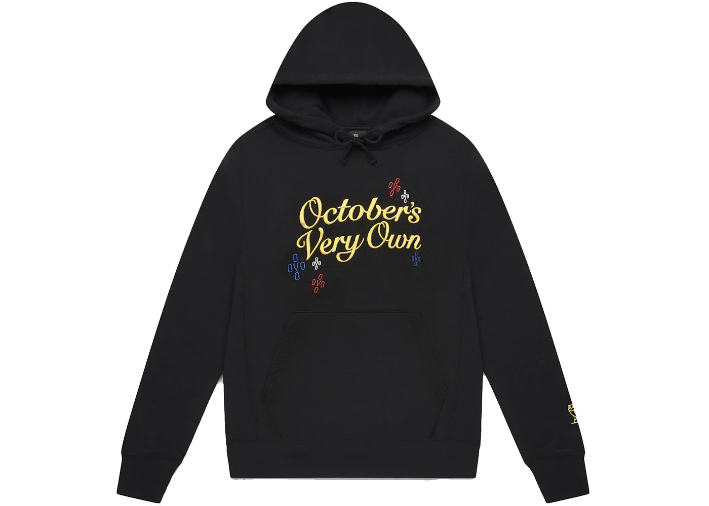 OVO Pompom Script Hoodie Black