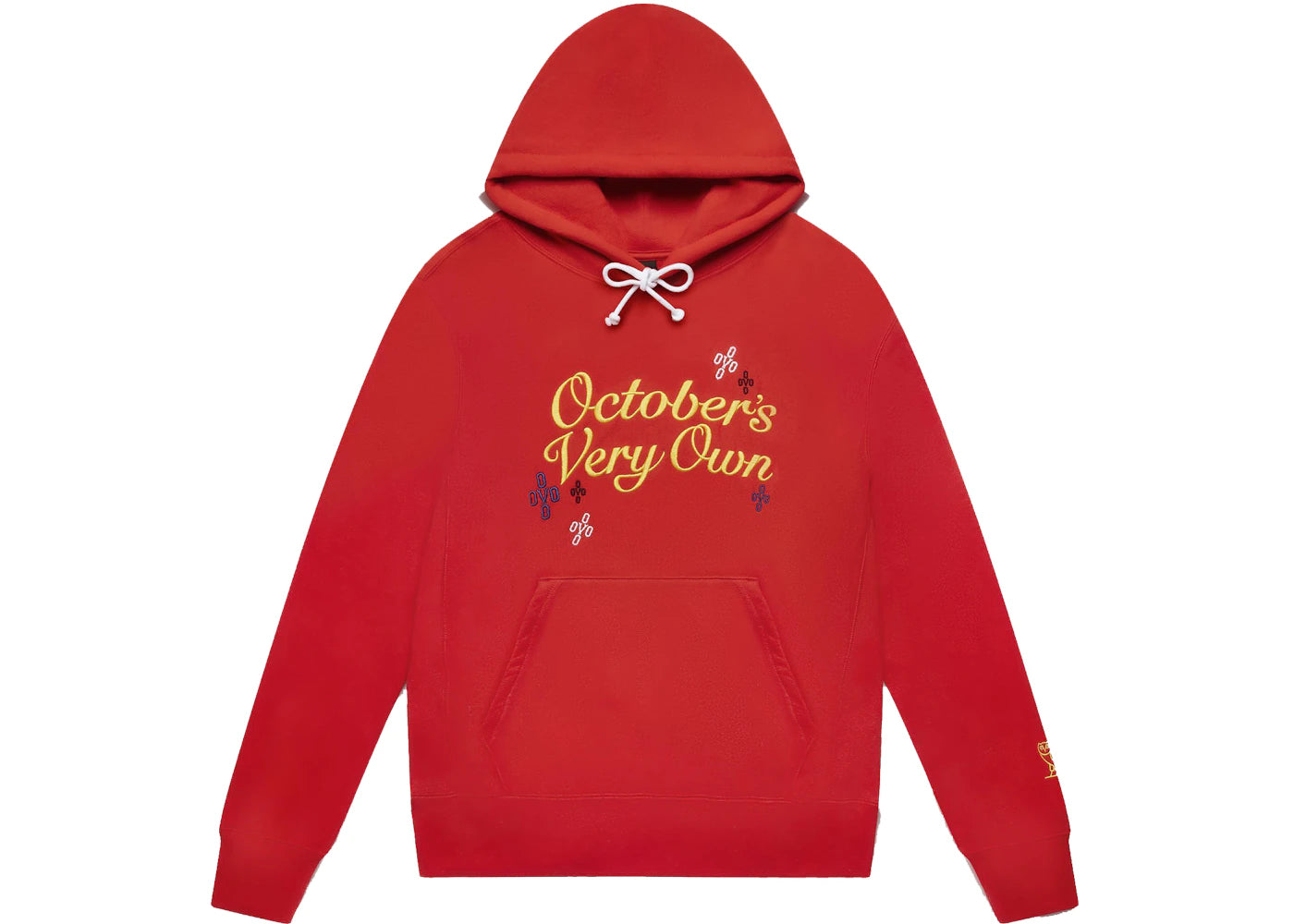 OVO Pompom Script Hoodie Red