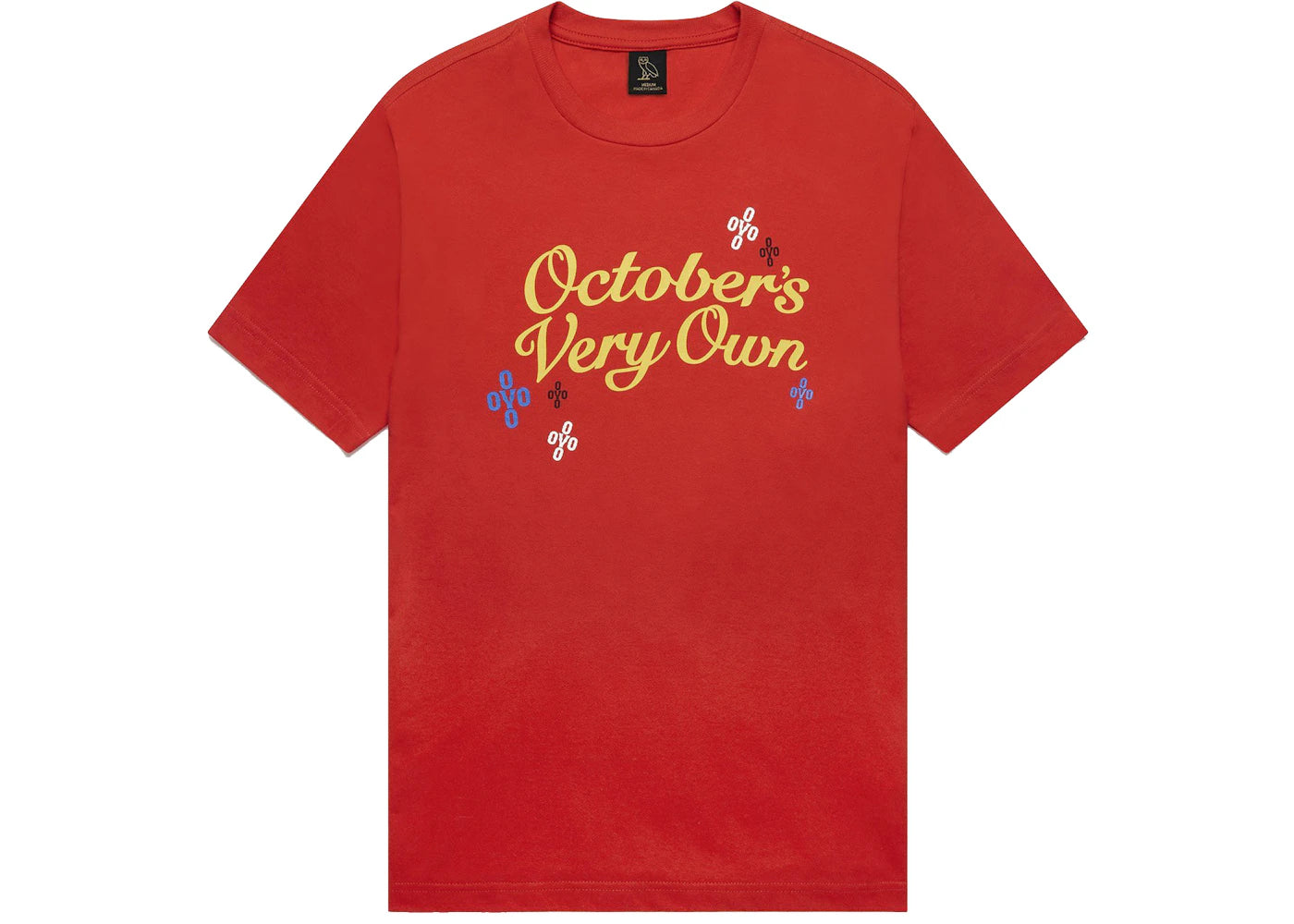 OVO Pompom Script T-shirt Red