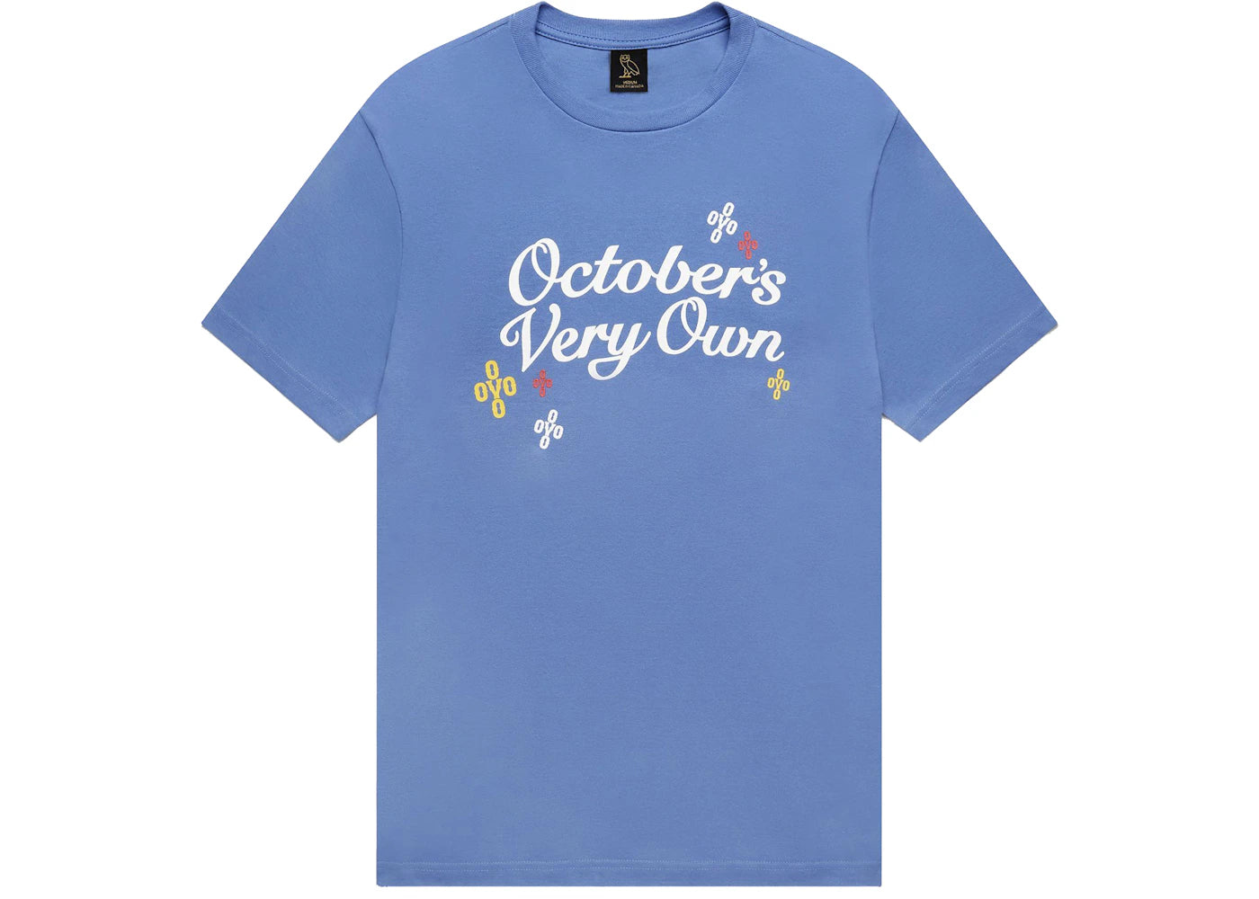 OVO Pompom Script T-shirt Steel Blue