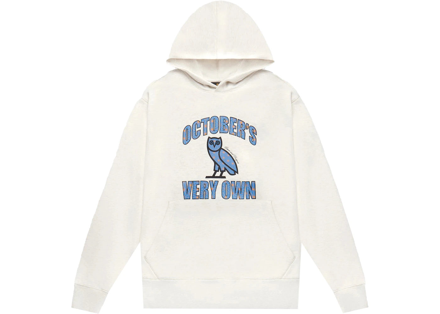 OVO Power And Respect Hoodie Heather Grey