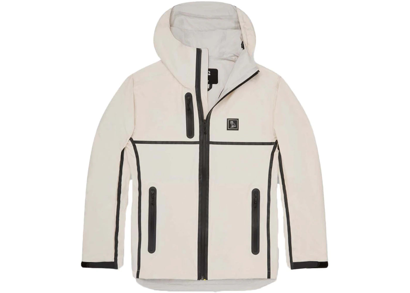 OVO Reflective Taping Rain Shell White