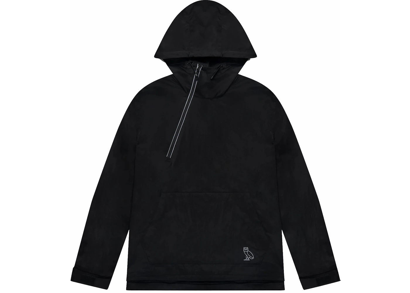 OVO Reflective Zip Anorak Black