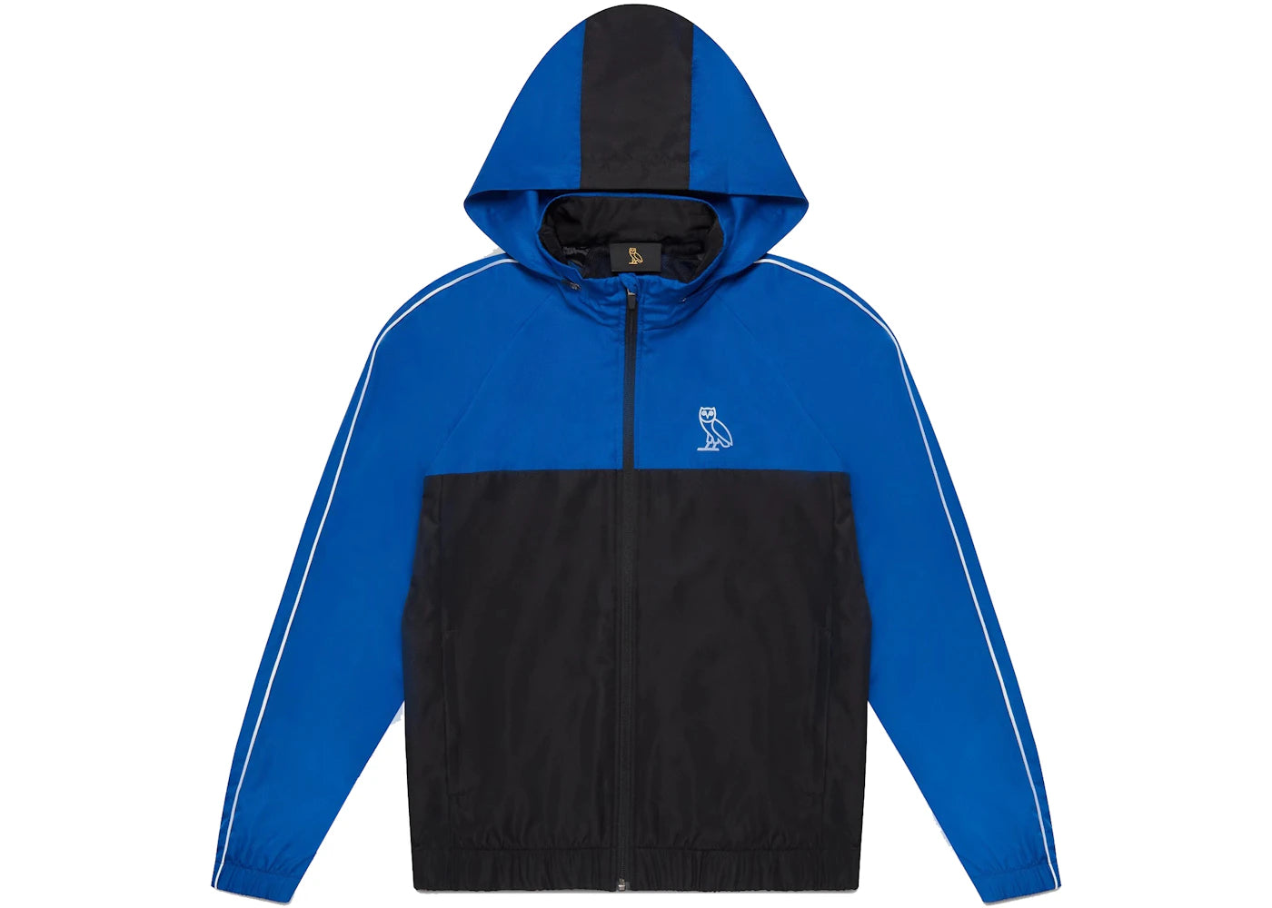 OVO Ripstop Nylon Track Jacket Black/Royal Blue