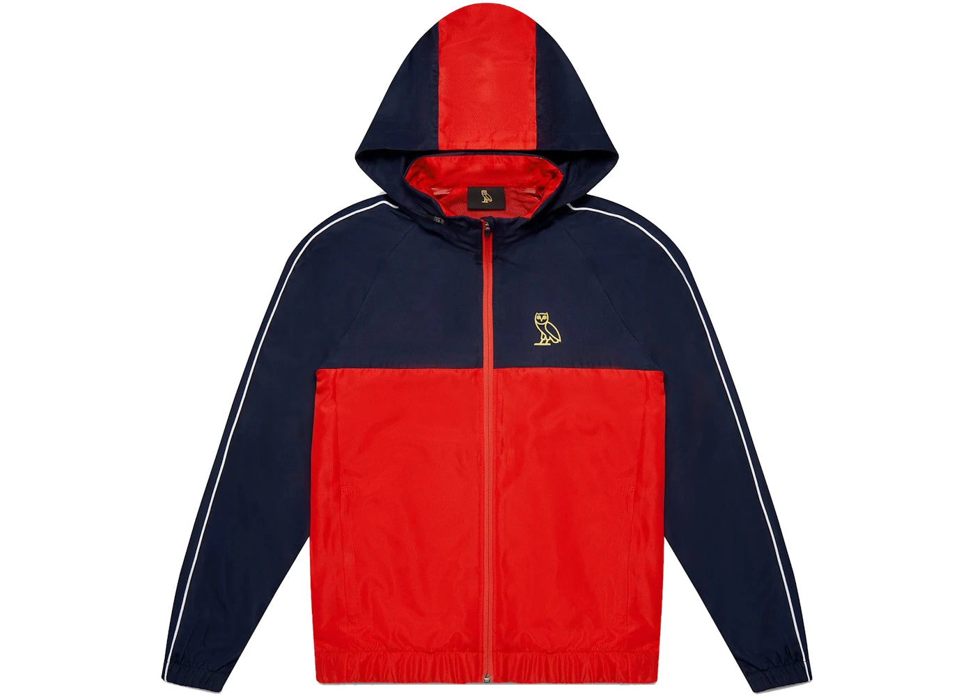 OVO Ripstop Nylon Track Jacket Navy/Red