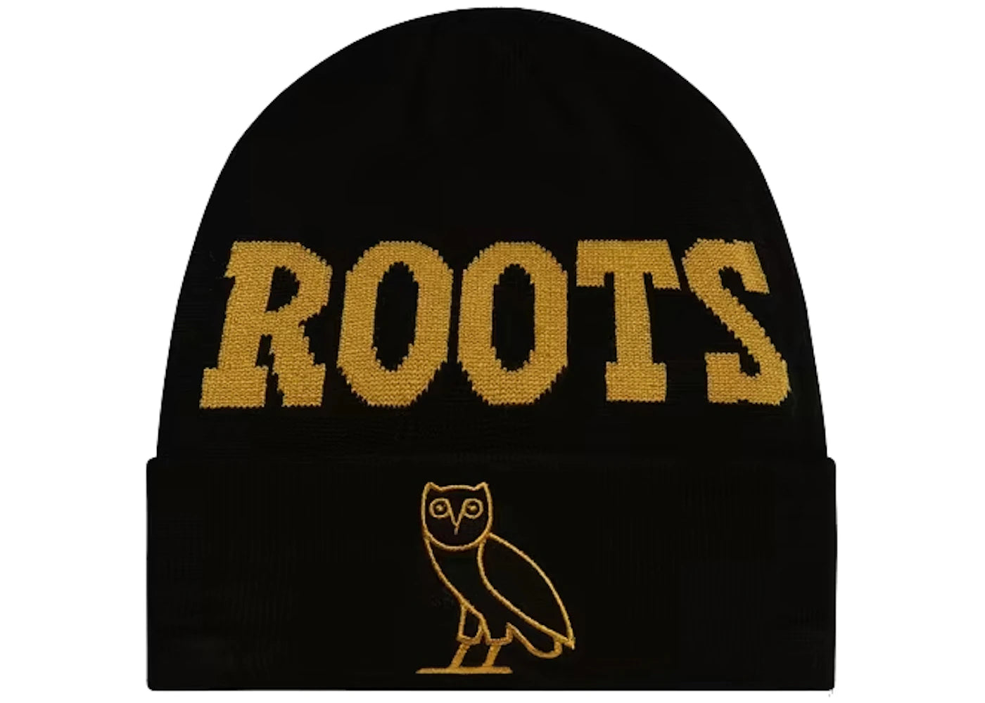 OVO Roots Athletics Owl Beanie Black