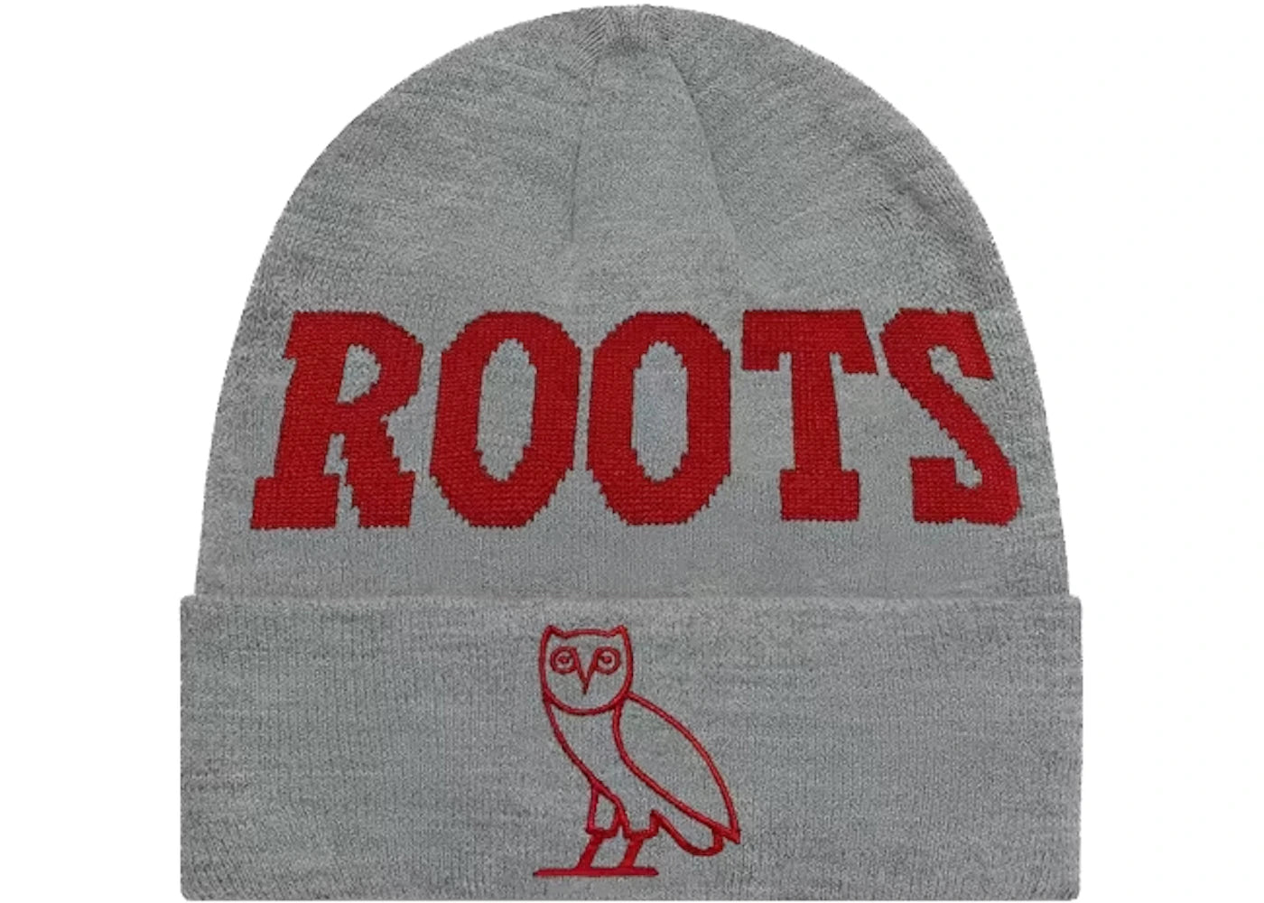 OVO Roots Athletics Owl Beanie Heather Grey