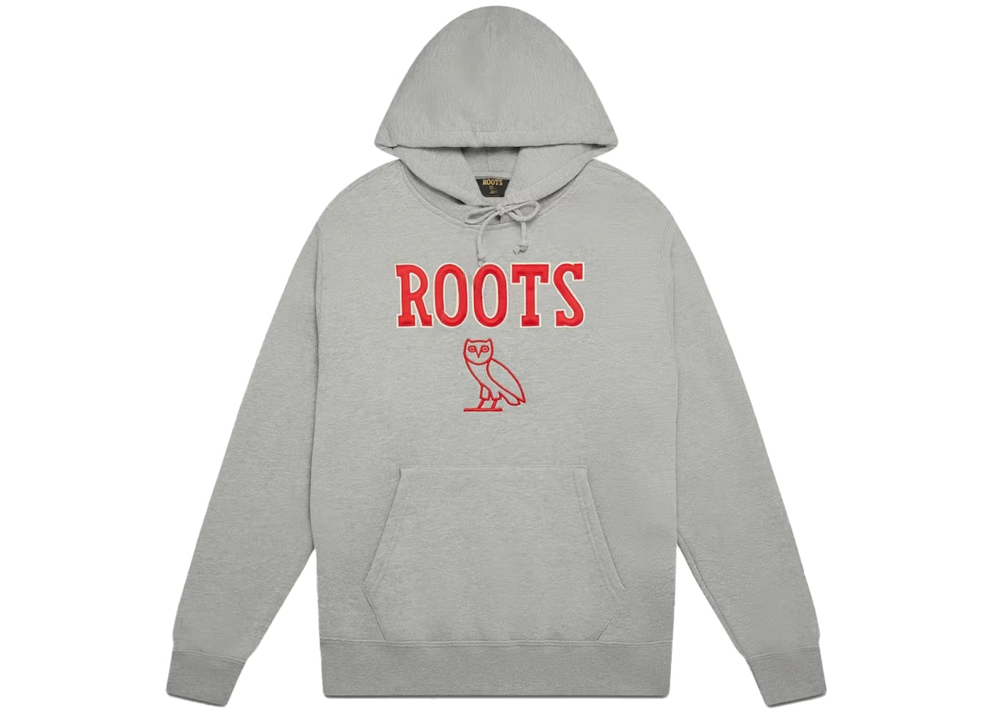 OVO Roots Athletics Owl Hoodie Heather Grey