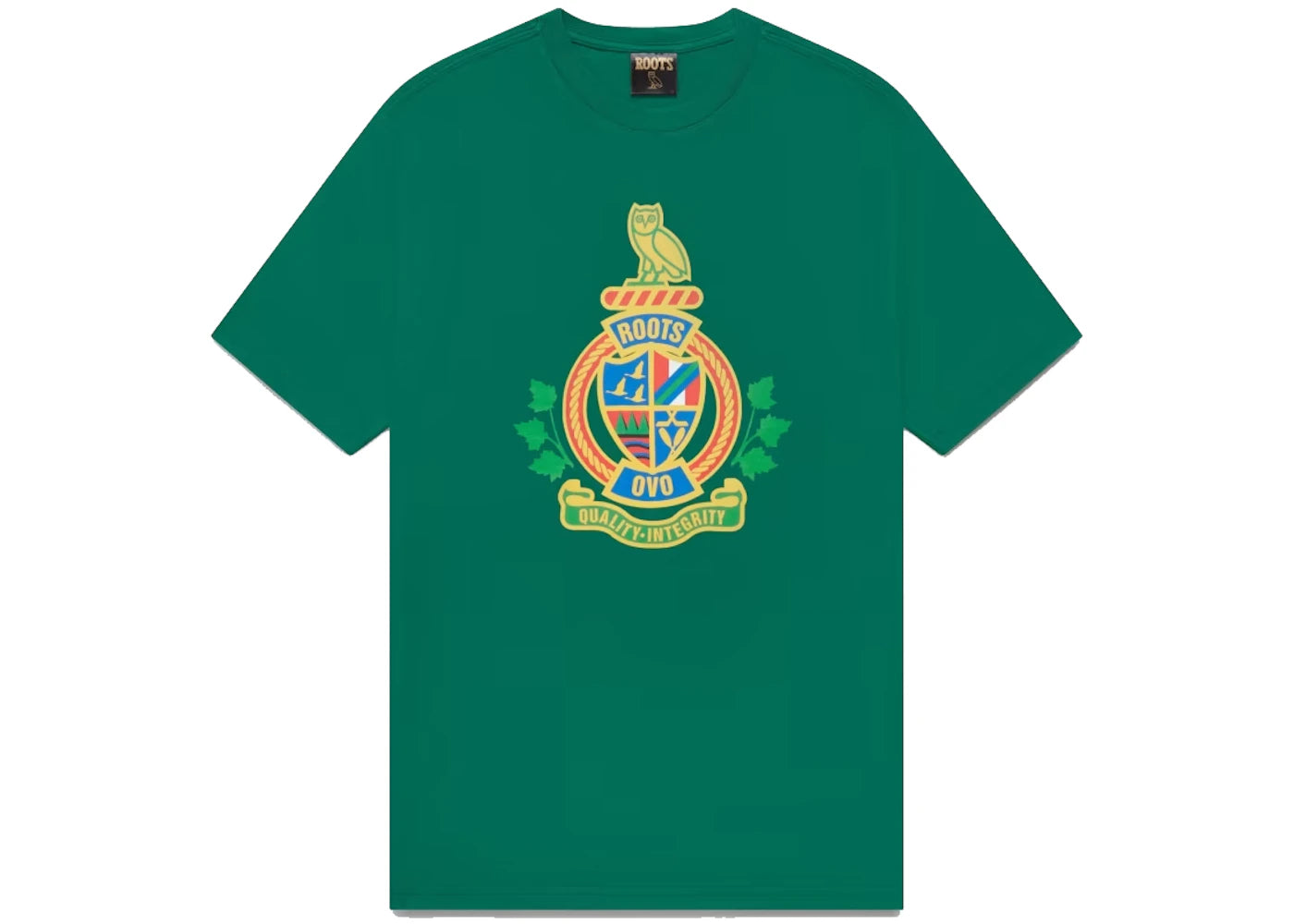 OVO Roots Crest T-Shirt Evergreen