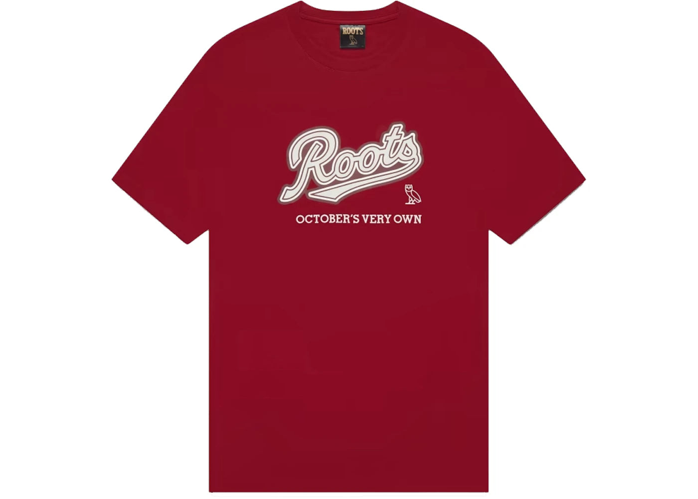 OVO Roots Heritage Script T-Shirt Red