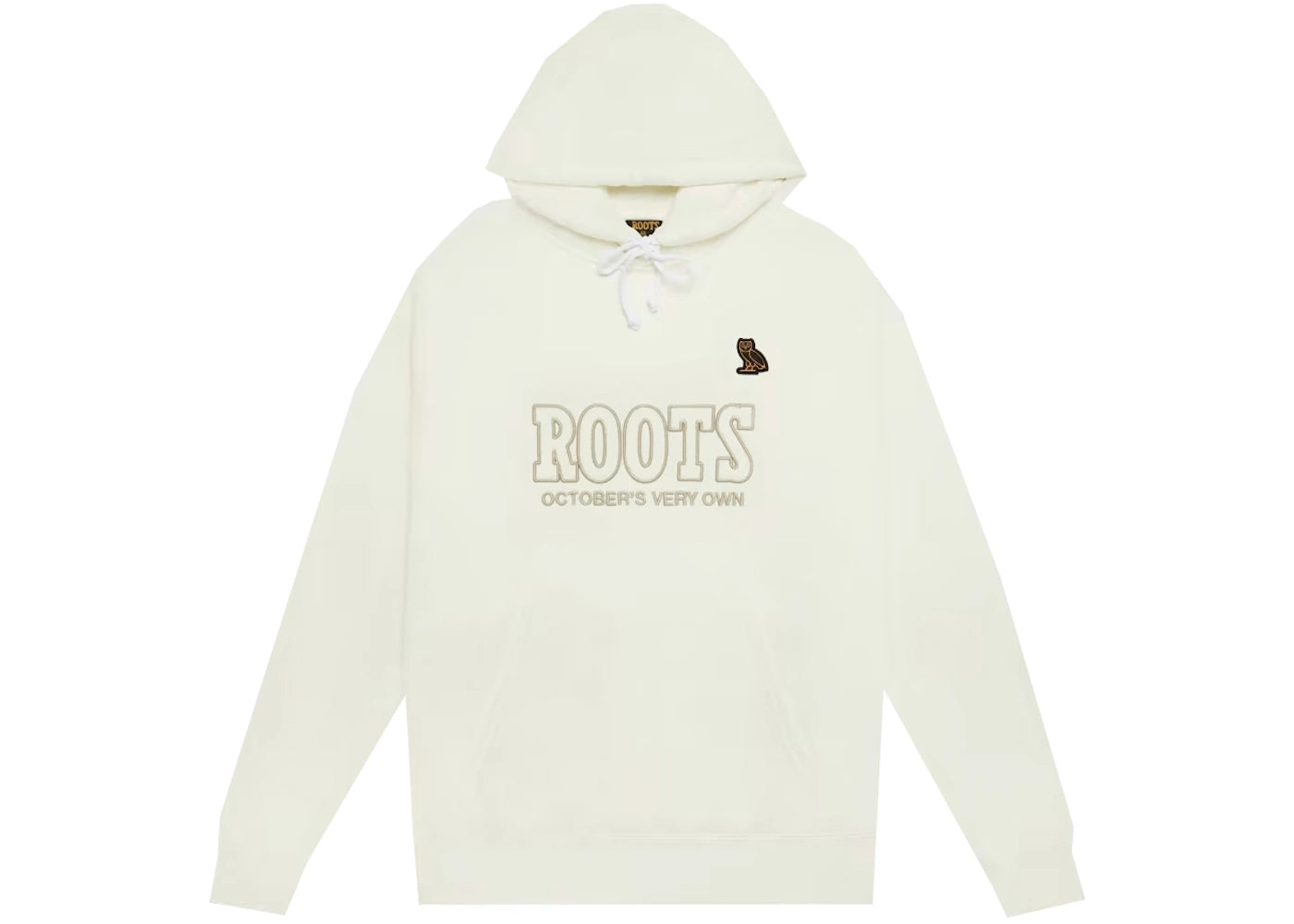 OVO Roots Owl Patch Hoodie Cream