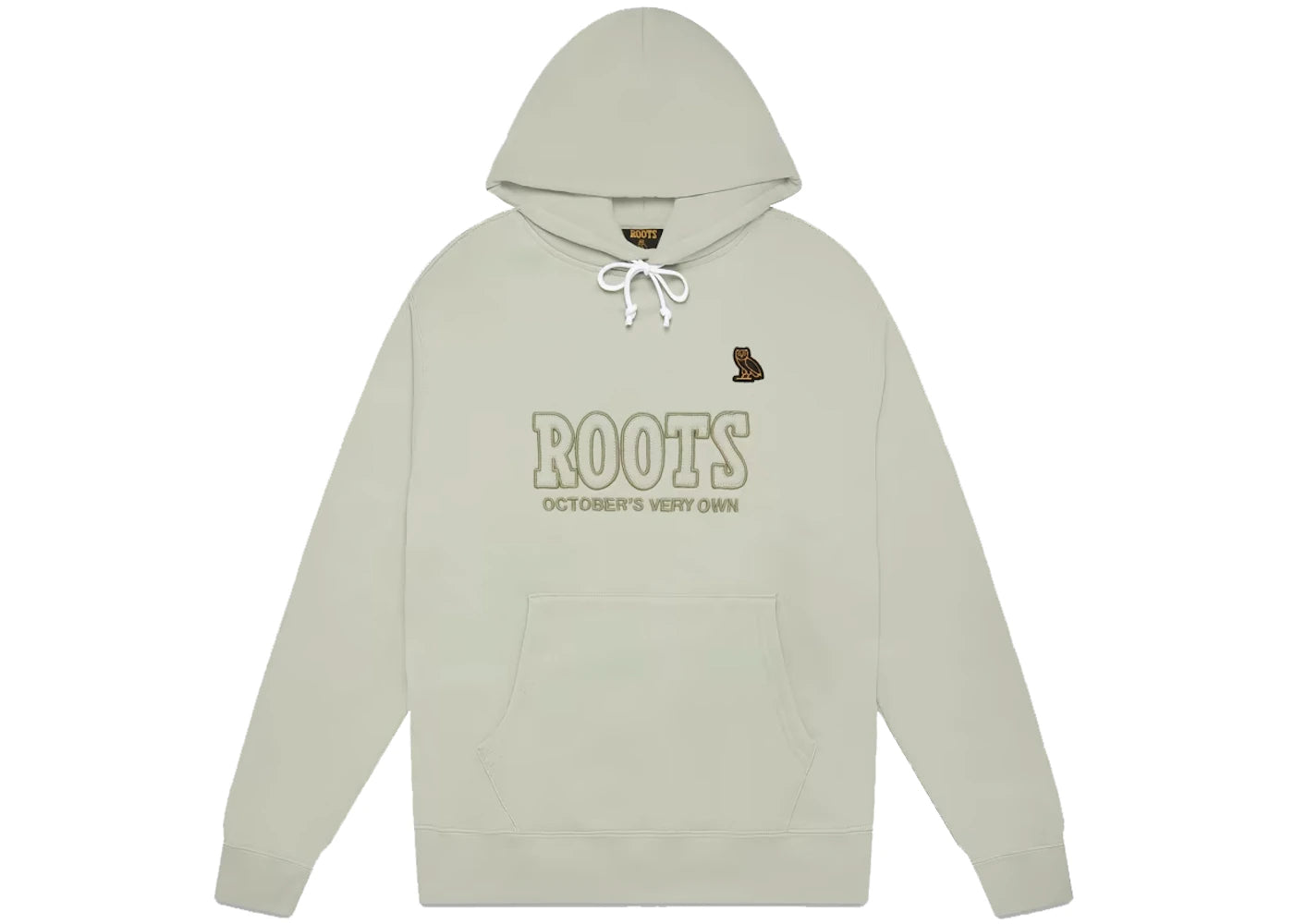 OVO Roots Owl Patch Hoodie Grey