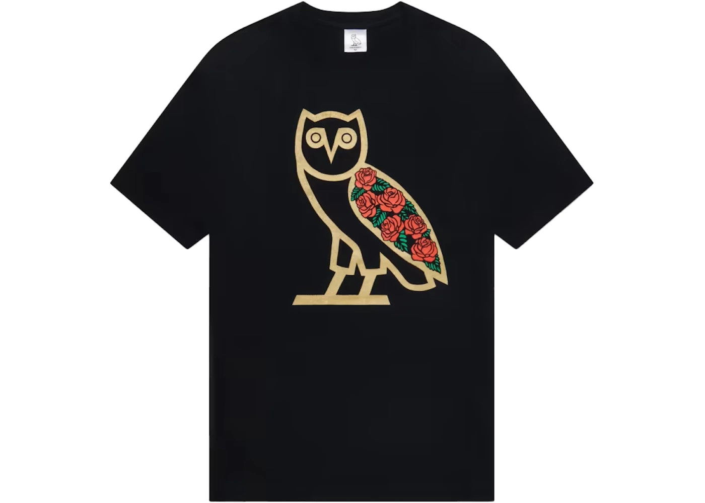 OVO Rose Owl T-shirt Black