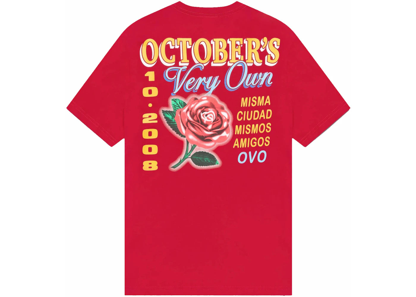 OVO Rose T-shirt Red