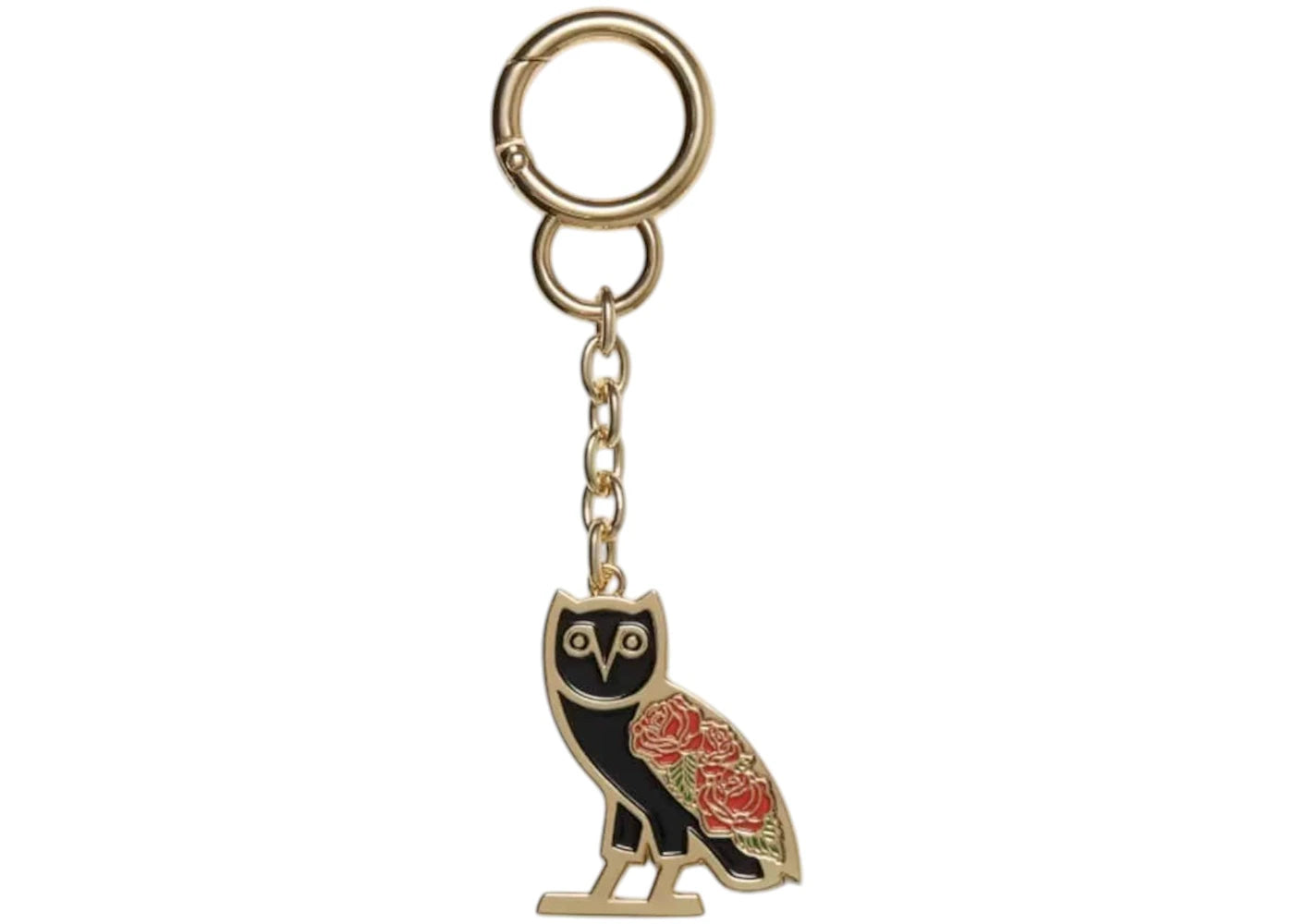 OVO Sandra's Rose Keychain Black/Gold