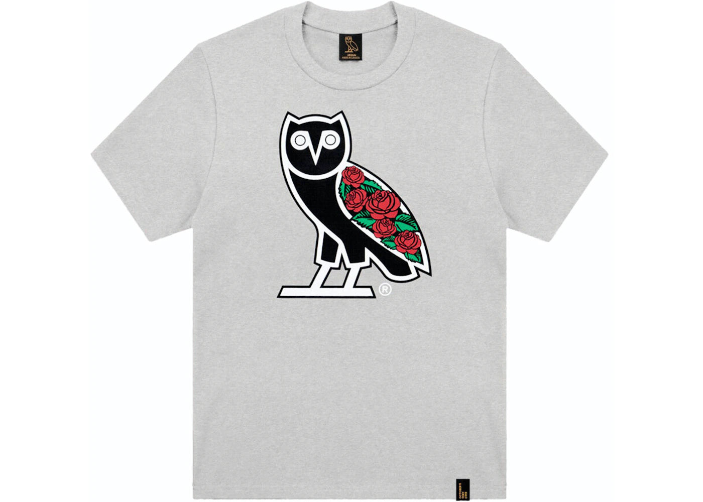 OVO Sandra's Rose OG Owl Tee Grey