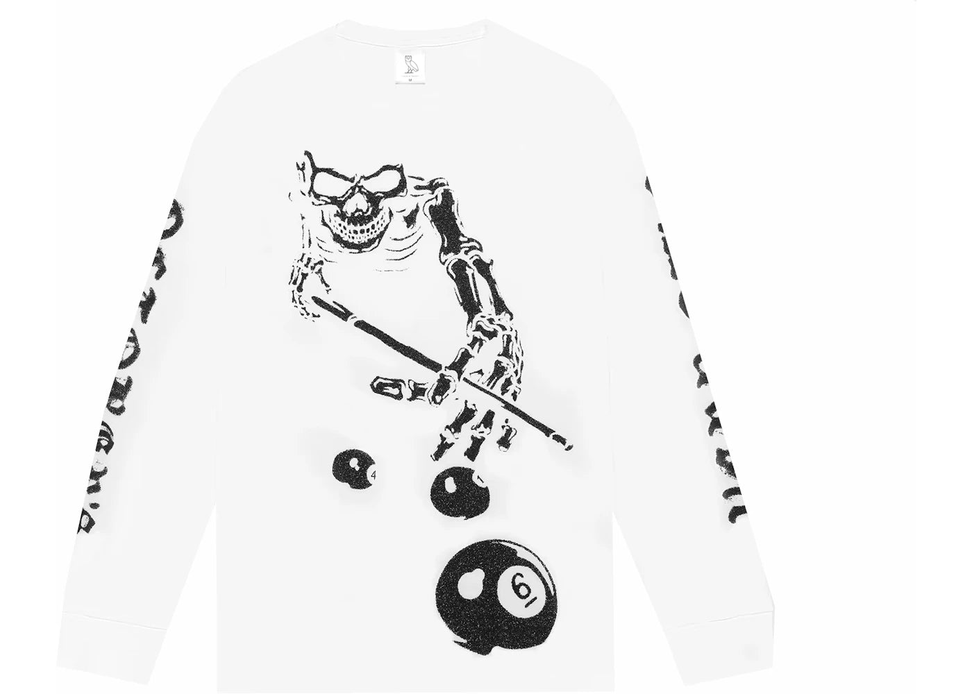 OVO Skeleton Longsleeve T-shirt White