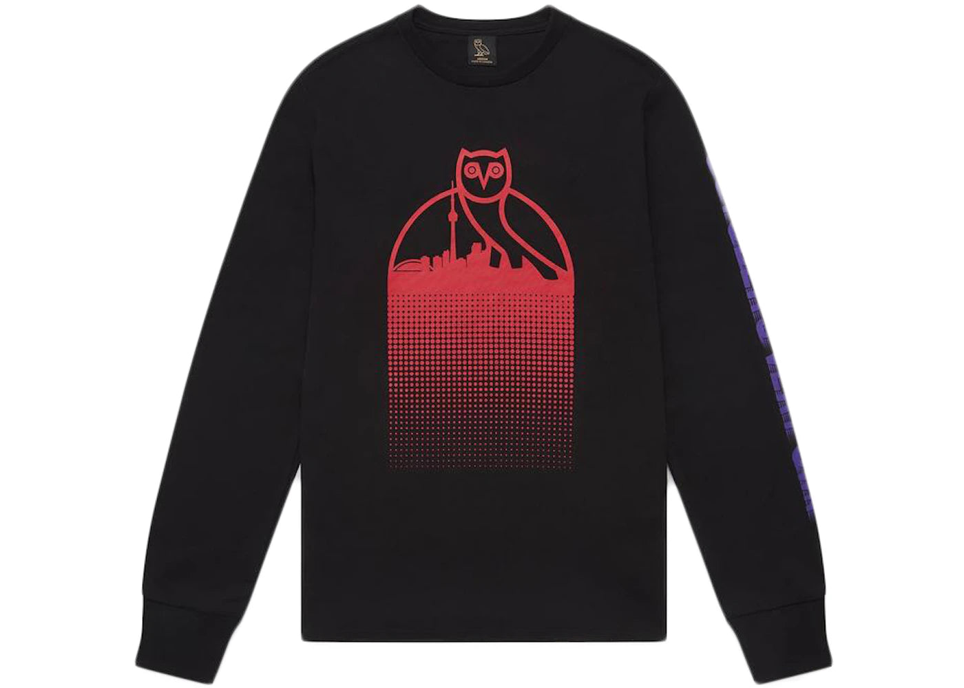 OVO Skyline Longsleeve T-Shirt Black