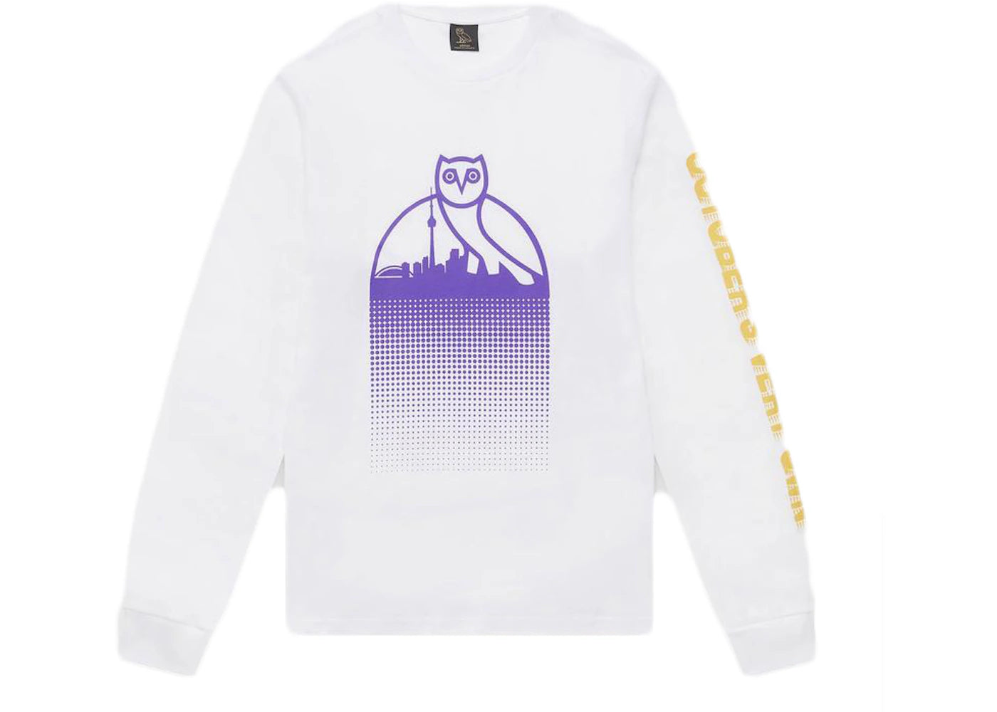 OVO Skyline Longsleeve T-Shirt White